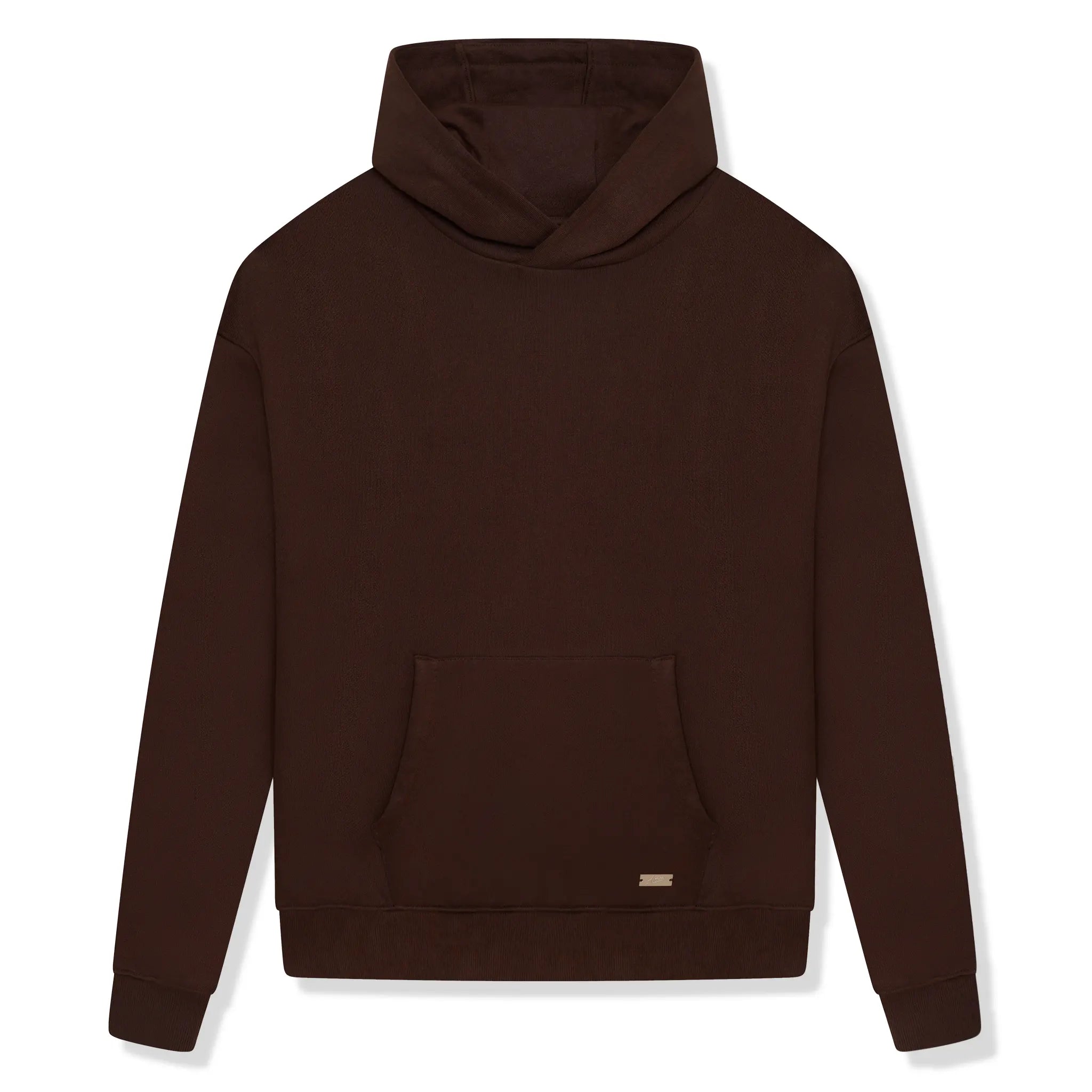 Front view of Amicci Brunello Brown Hoodie