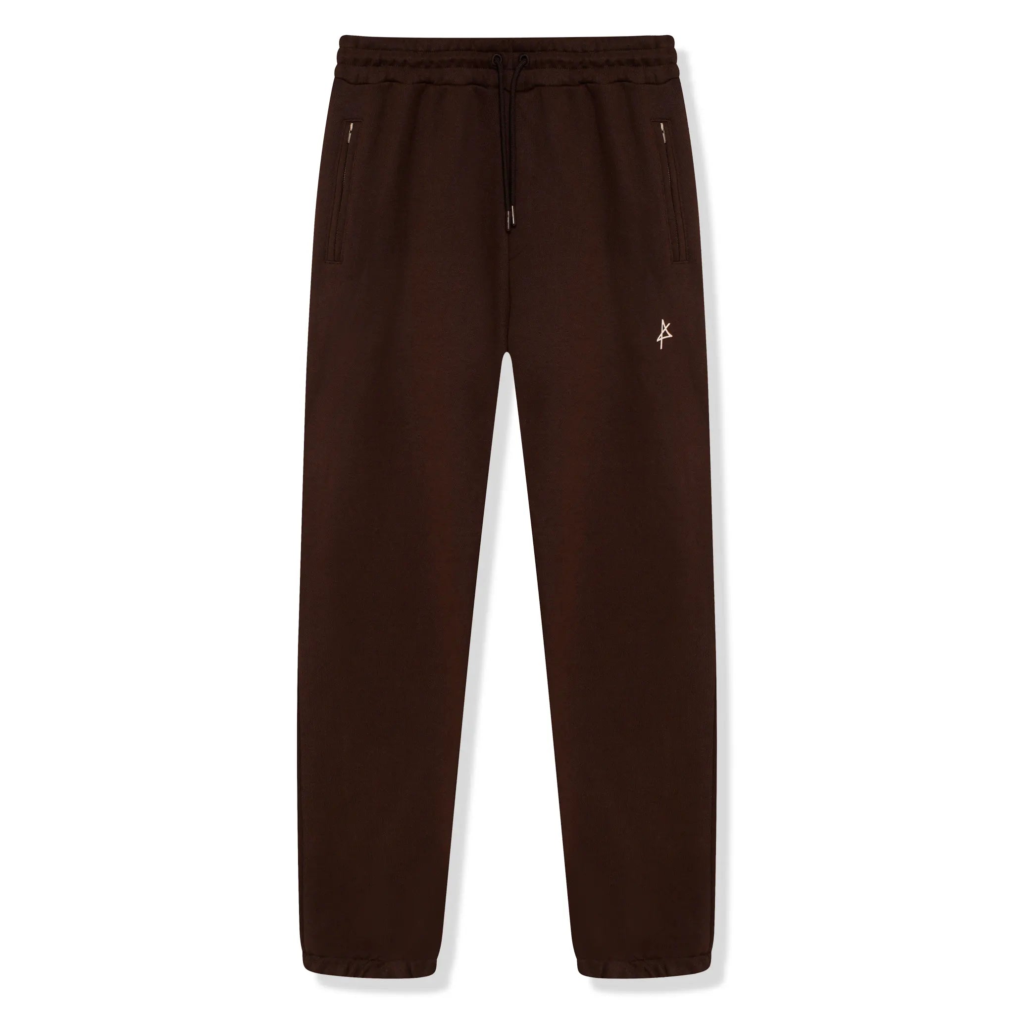Front view of Amicci Brunello Brown Sweatpants