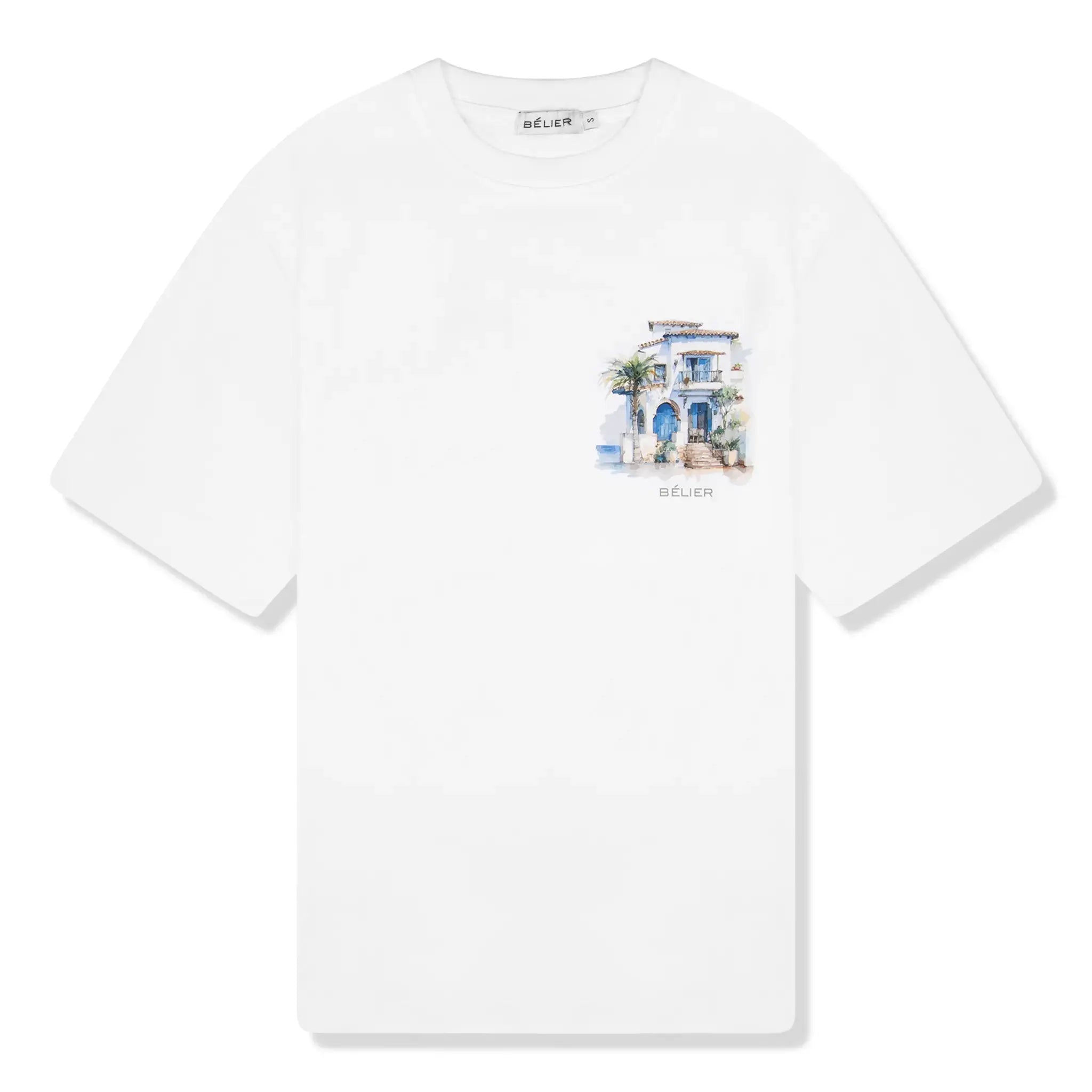 Belier La Villa Print White T Shirt