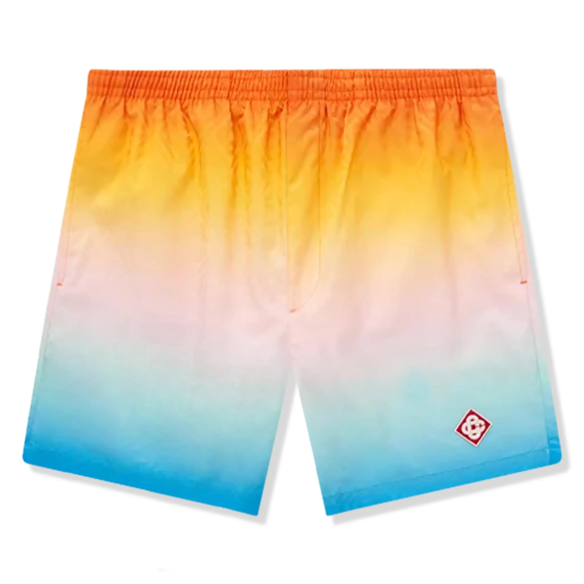 Front view of Casablanca Casa Jacquard Multi Color Swim Shorts MPF24TR22401