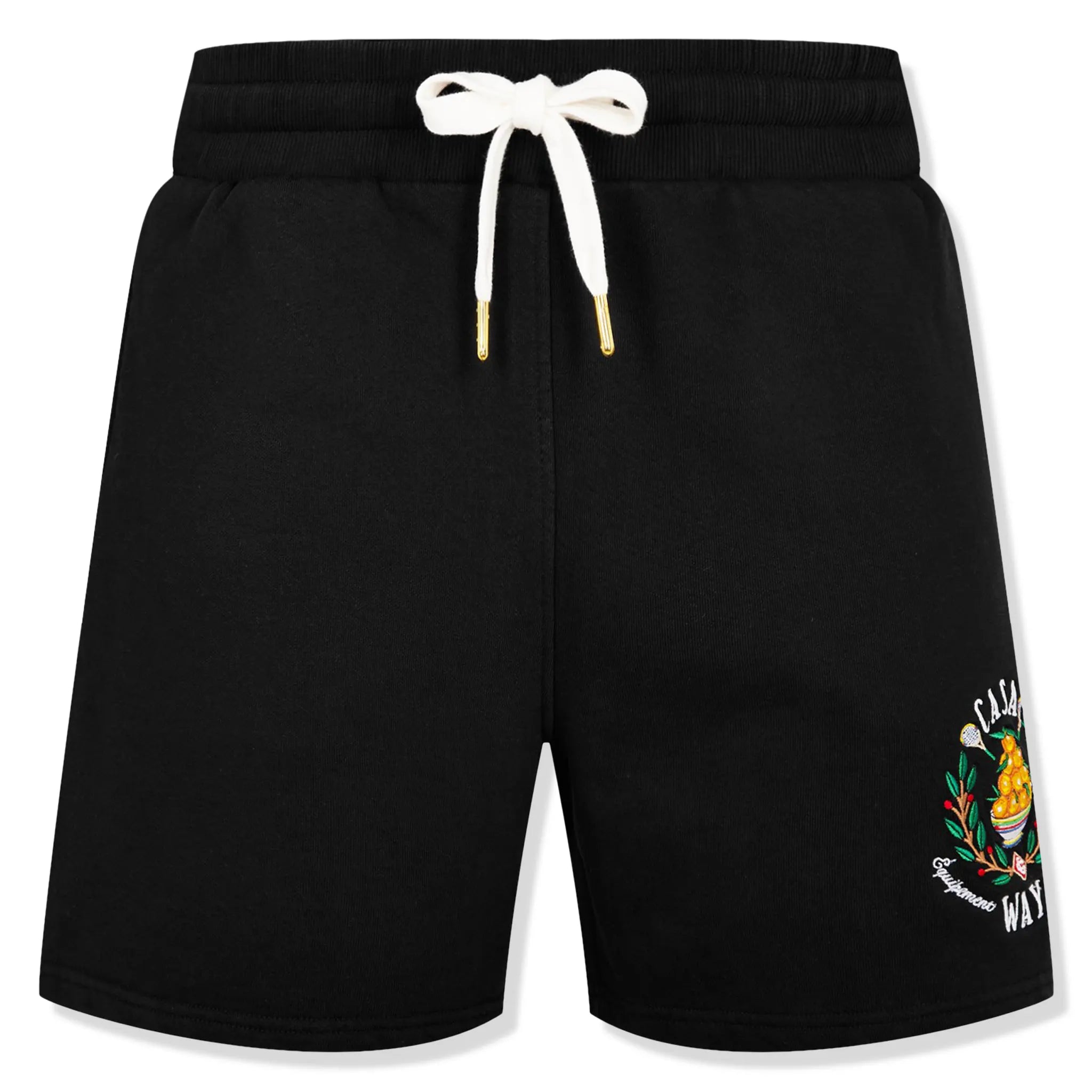 Front view of Casablanca Casa Way Black Shorts MPS24JTR00304