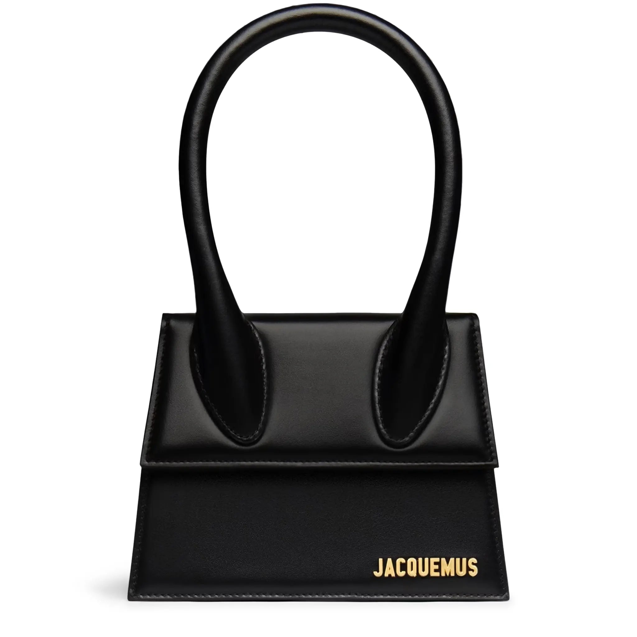 Front view of Jacquemus Le Chiquito Moyen Black Handbag 213BA002-3000-990