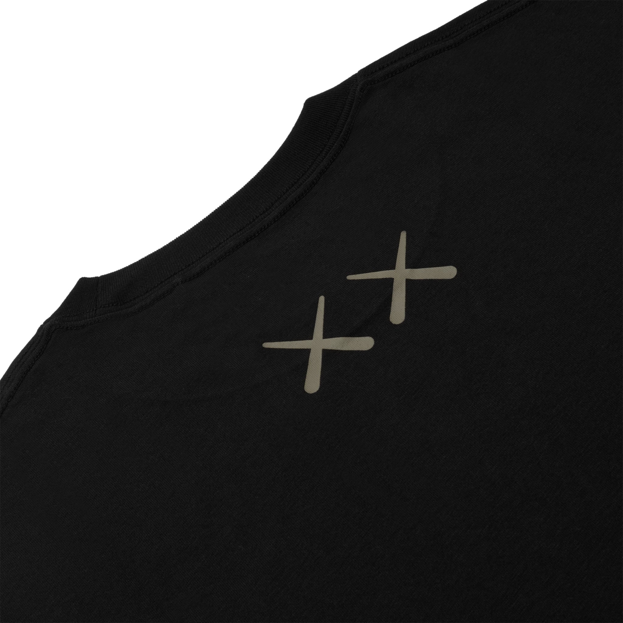 Back detail view of Kaws x Uniqlo UT Graphic Black T Shirt 467775