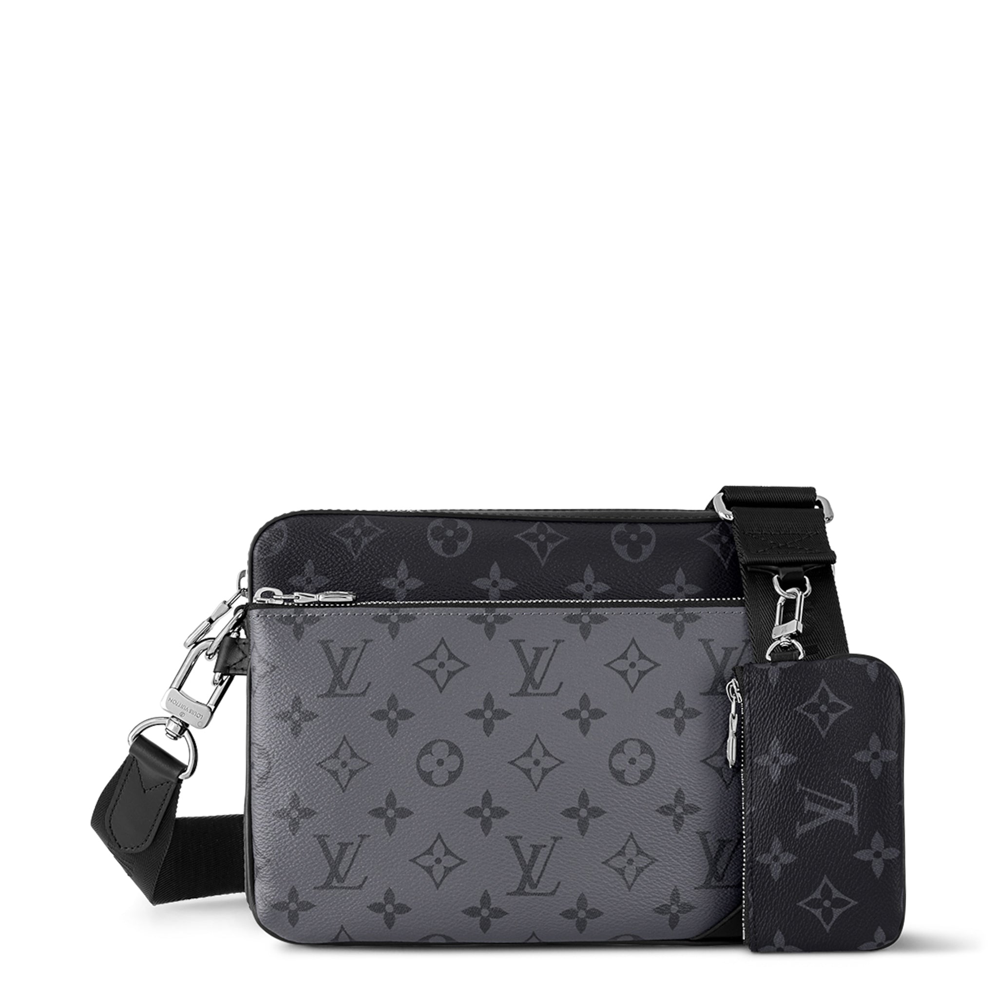 Louis Vuitton Trio Messenger crossbody bag set, Grey