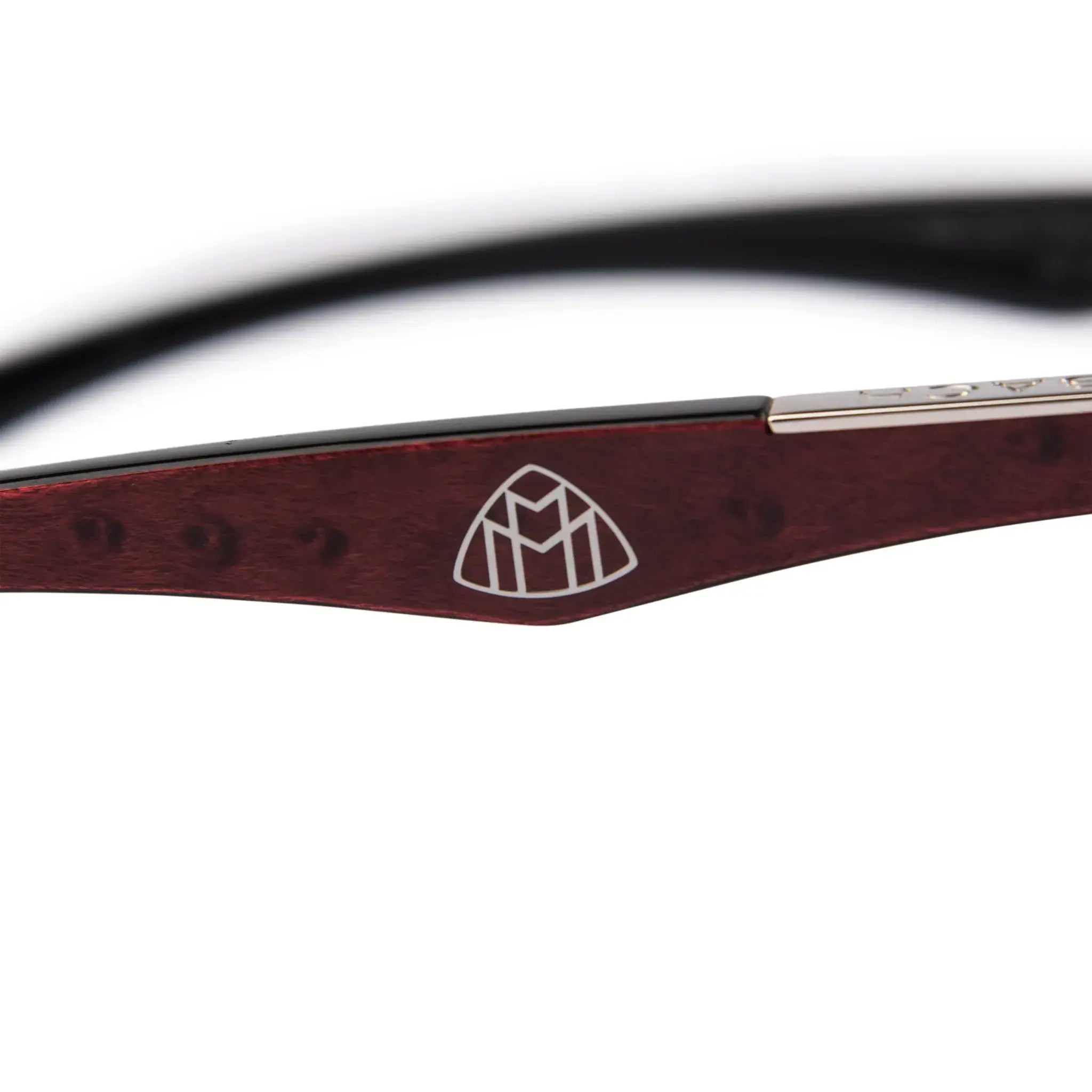 Logo view of Maybach Eyewear The Artist III P-WBZ-ZZ5 Custom Brown Fade Diamond Cut Sunglasses 