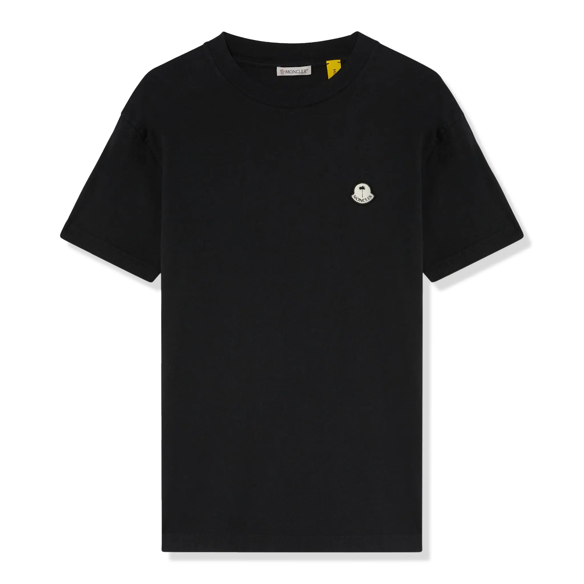 Front view of Moncler x Palm Angels Genius Black T Shirt