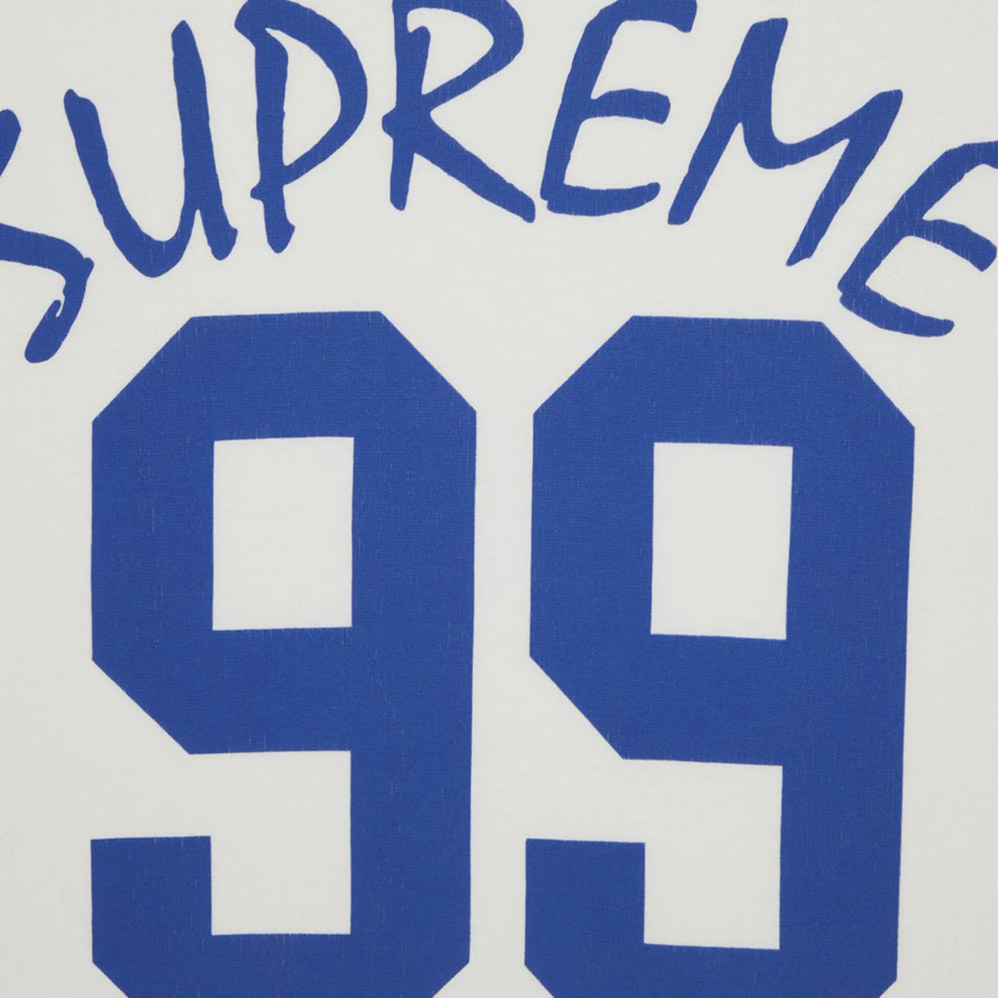 Detail view of Supreme 99 L/S Stone Football T Shirt SS24KN53