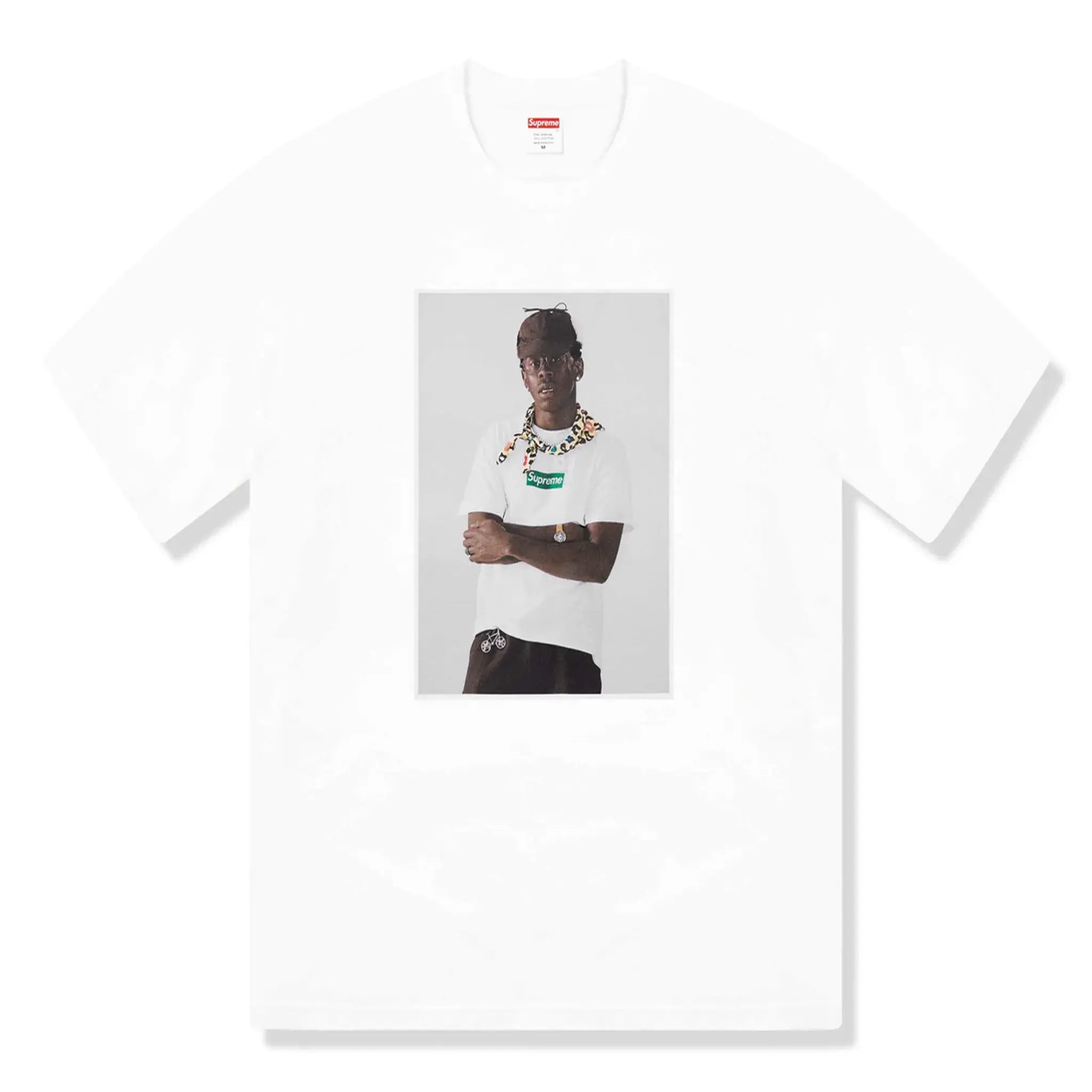 Front view of Supreme Tyler The Creator White T Shirt FW24T43 WHITE