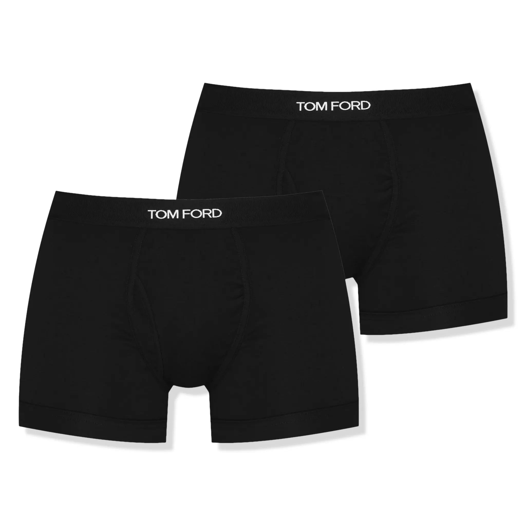 Pack view of Tom Ford 2 Pack Cotton Black Boxer Briefs