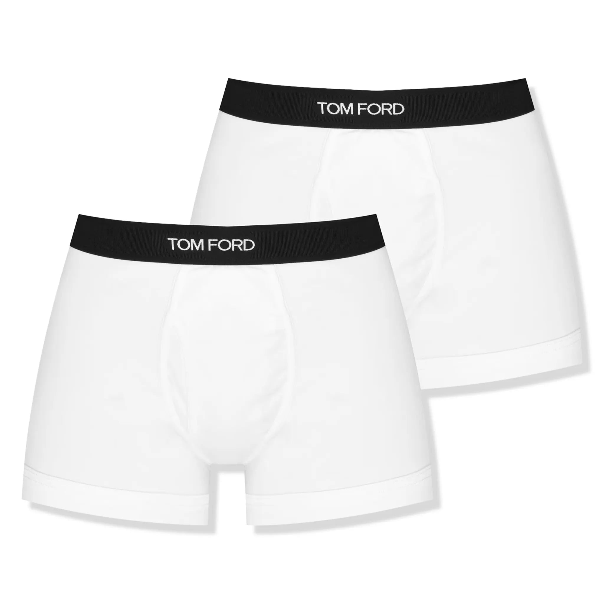 Pack view of Tom Ford 2 Pack Cotton White Boxer Briefs