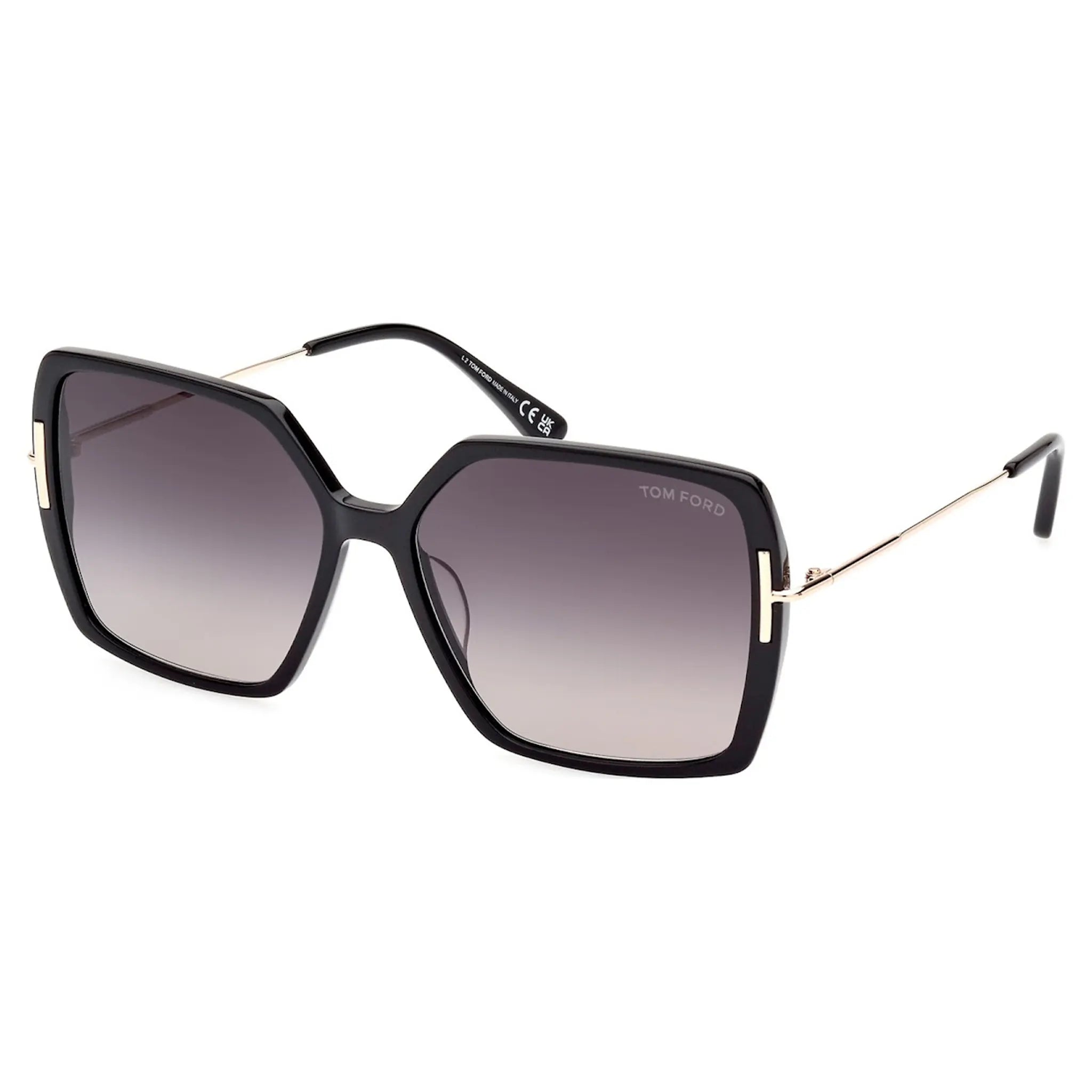 Side view of Tom Ford Joanna FT1039 01B 59 Black Sunglasses