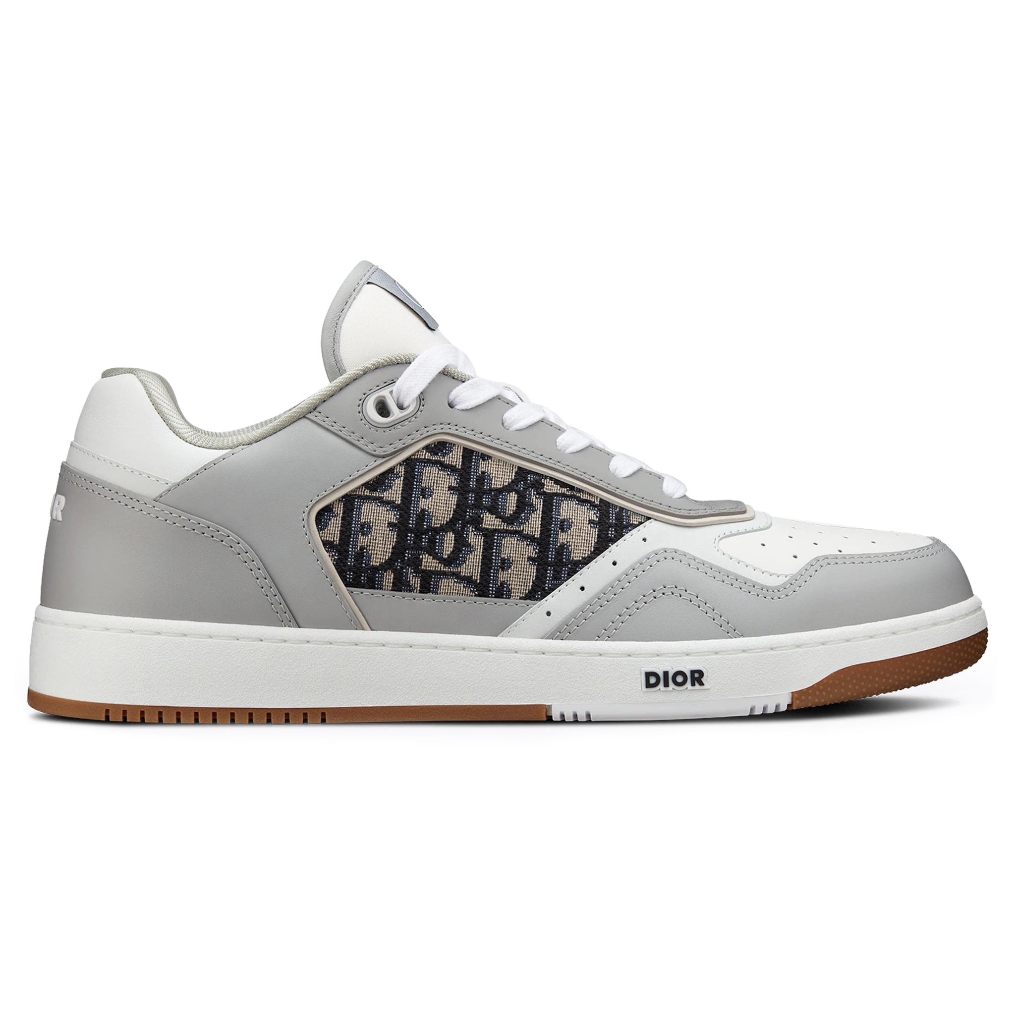 Dior - B22 Sneaker Beige Technical Mesh with Deep Gray and Brown Smooth Calfskin - Size 47 - Men