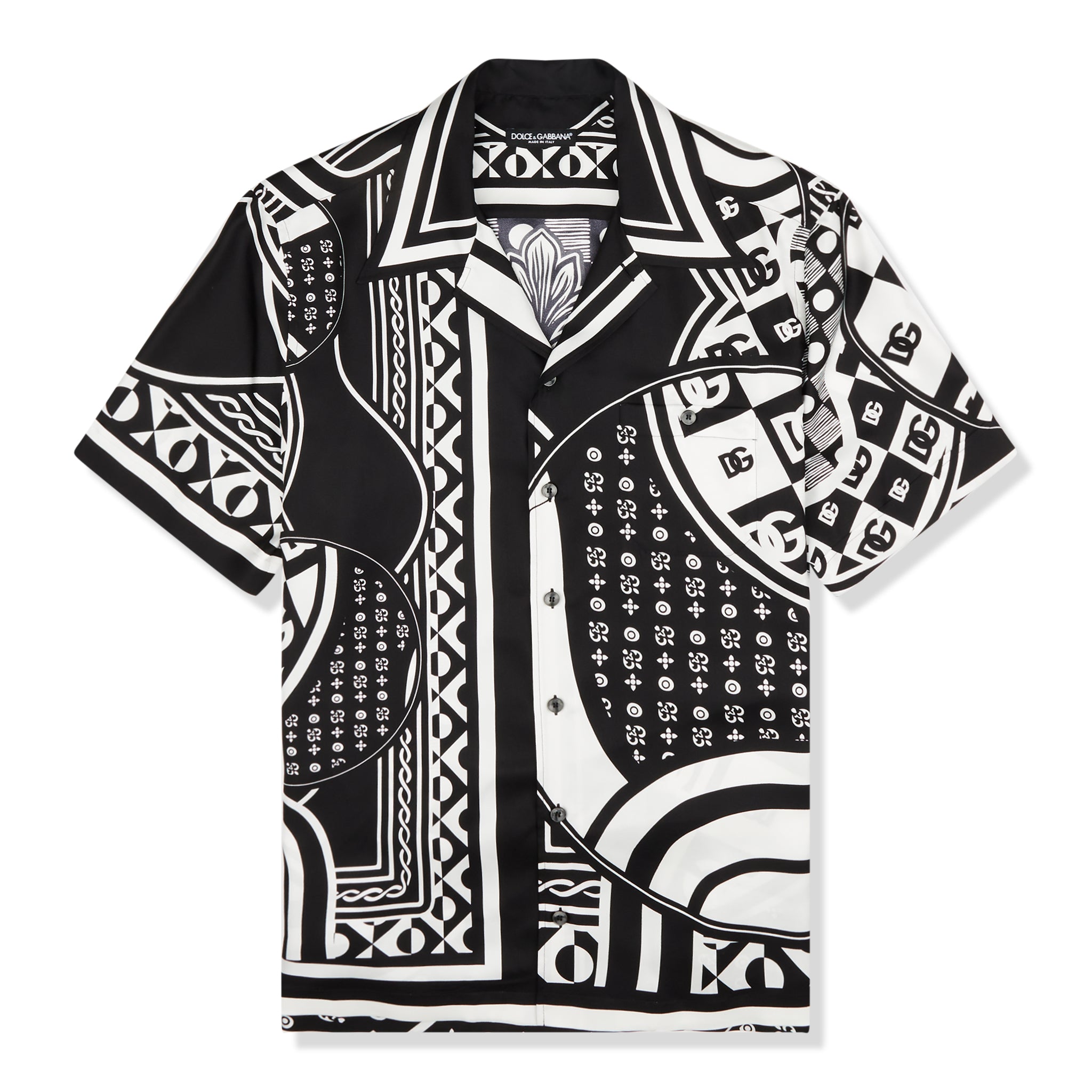 Dolce & Gabbana Silk Hawaiian shirt with Monogram print - ShopStyle