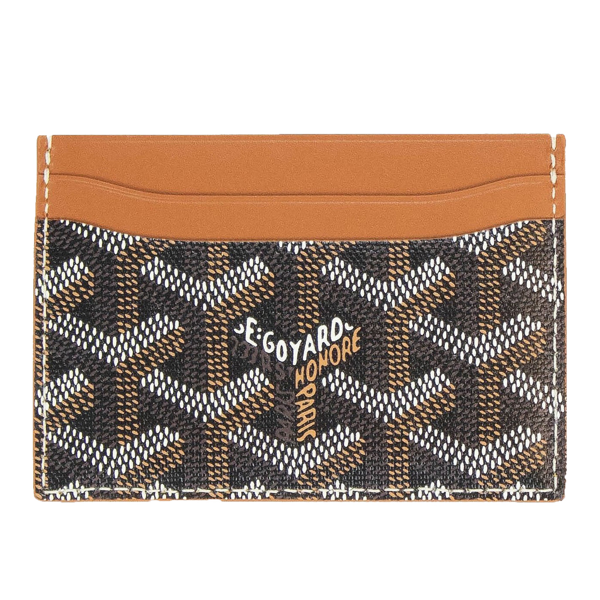 Step 1: Inspect the Y pattern on the Goyard Saint Sulpice card