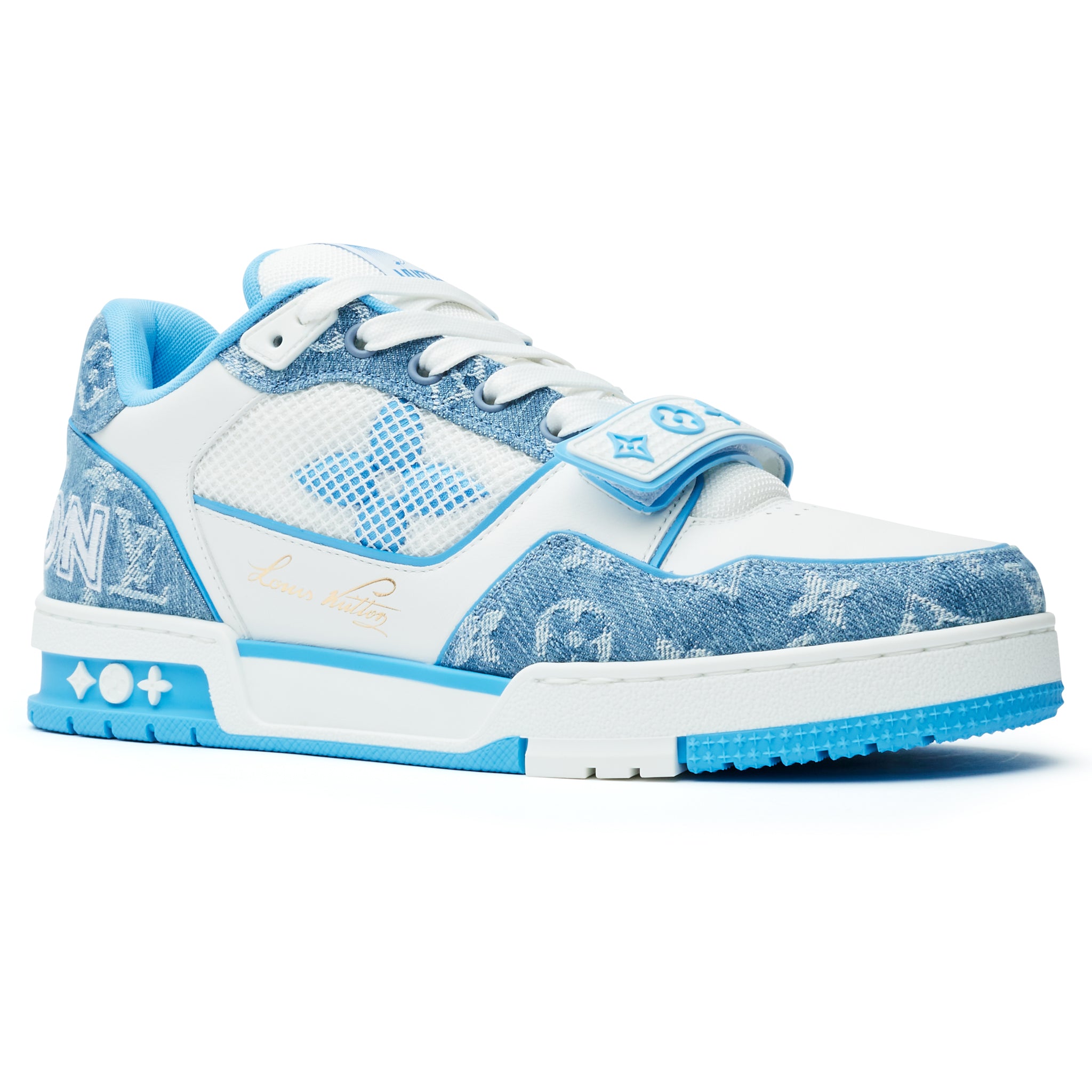 Louis Vuitton LV Trainers Bleu Clair Low Top Sneakers - Sneak in Peace