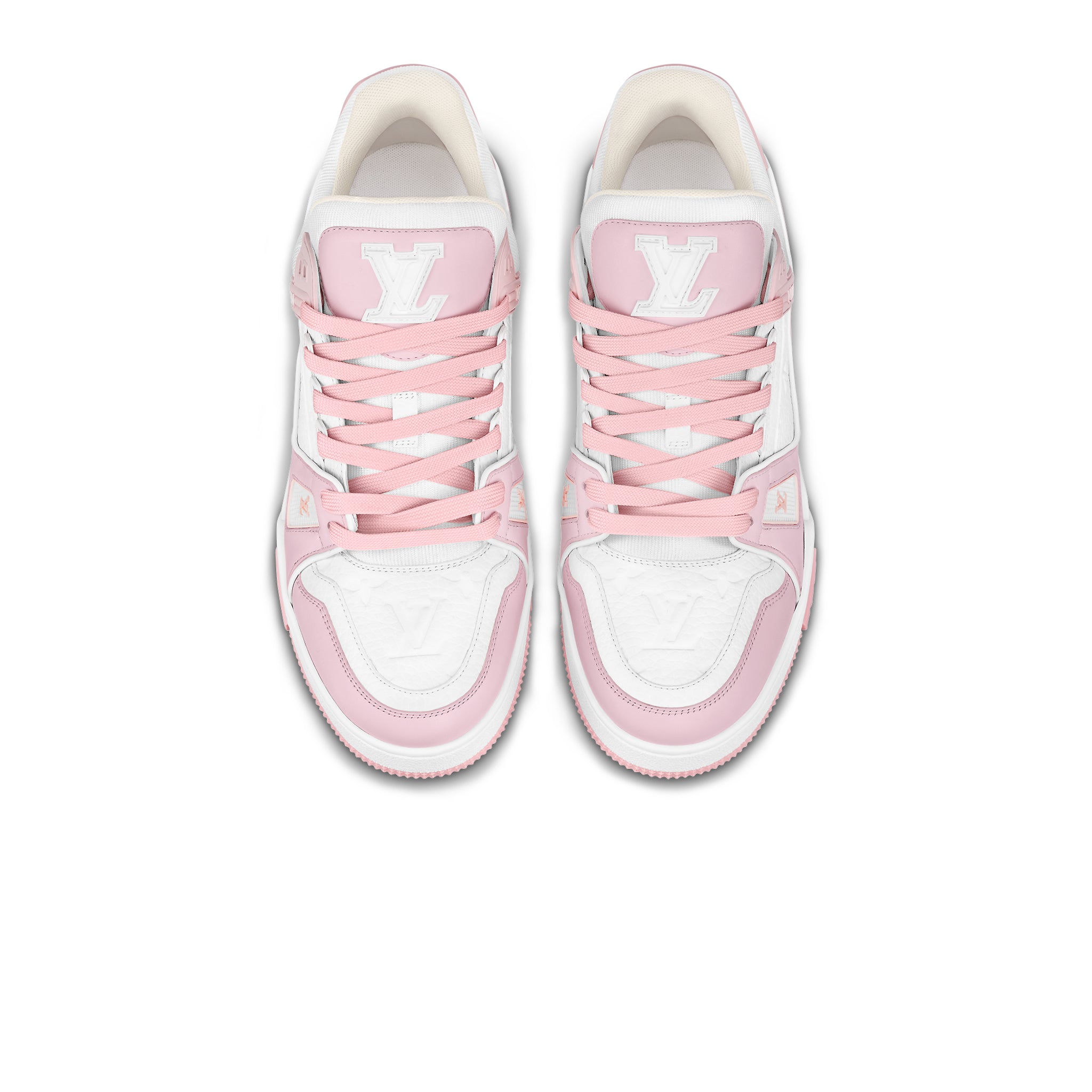 Louis Vuitton LV Squad Monogram Pink White Sneaker - UK 2.5 / Pink
