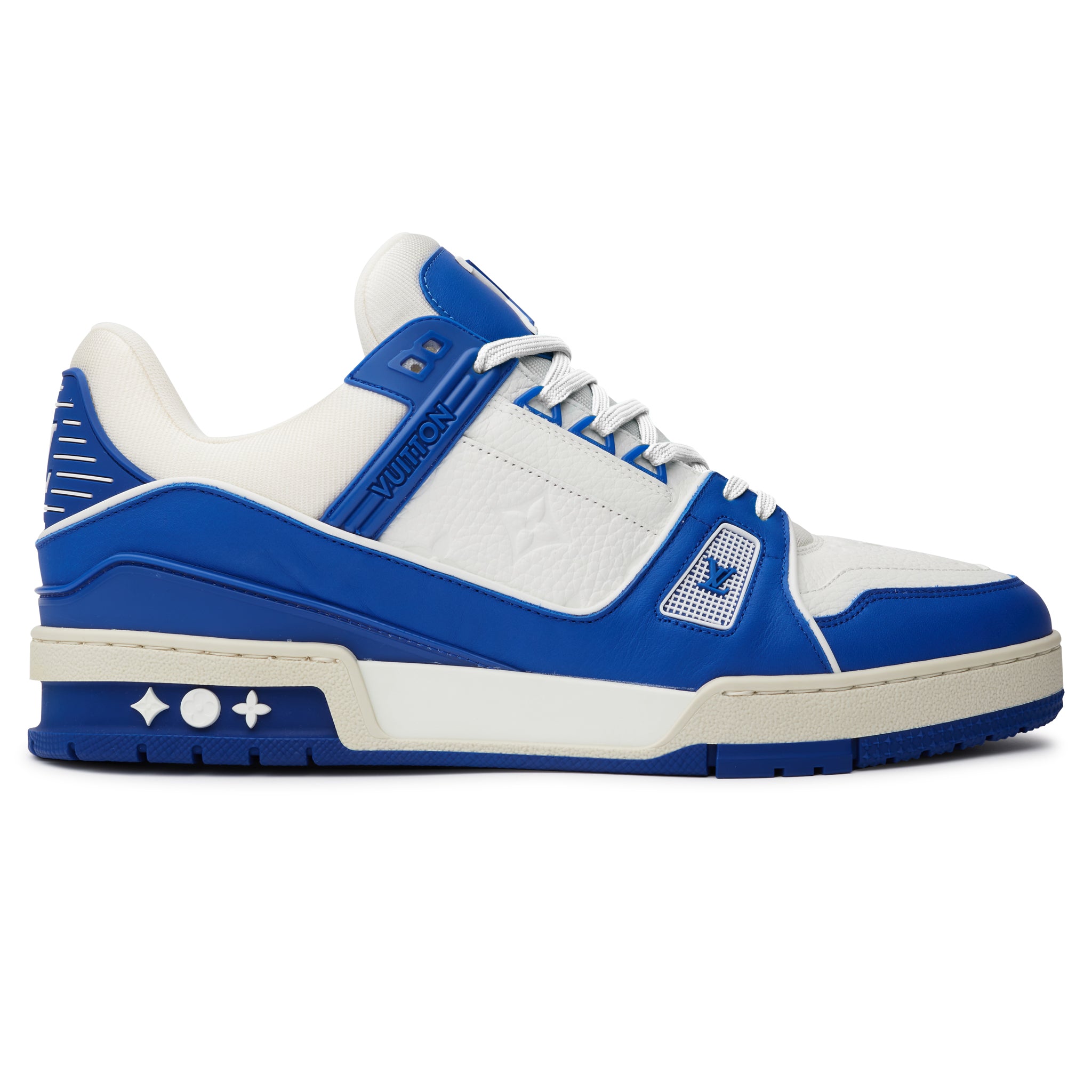 Louis Vuitton LV Monogram White Sky Blue Sneaker – Crepslocker