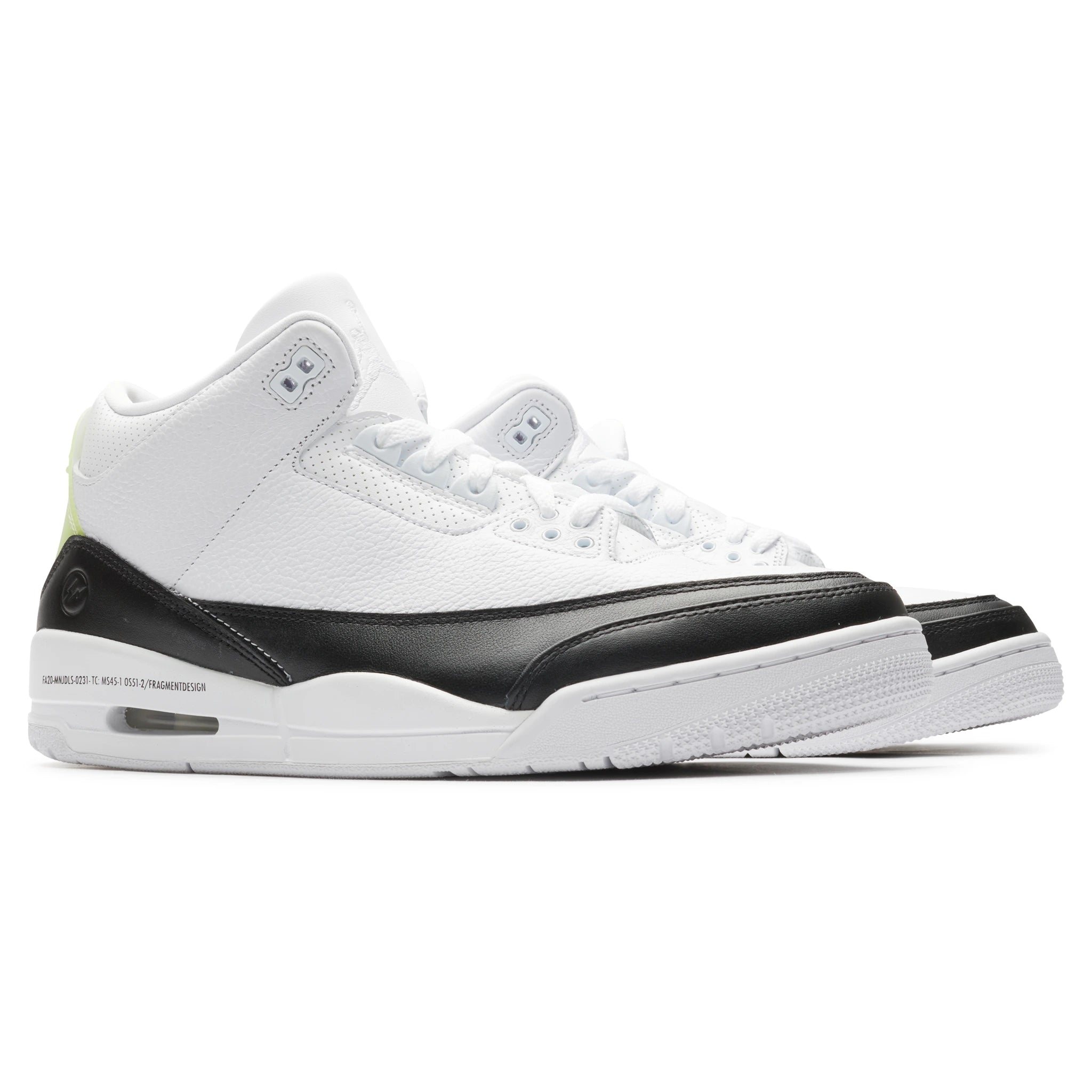 Image of Air Jordan 3 x Fragment White Retro Sneaker