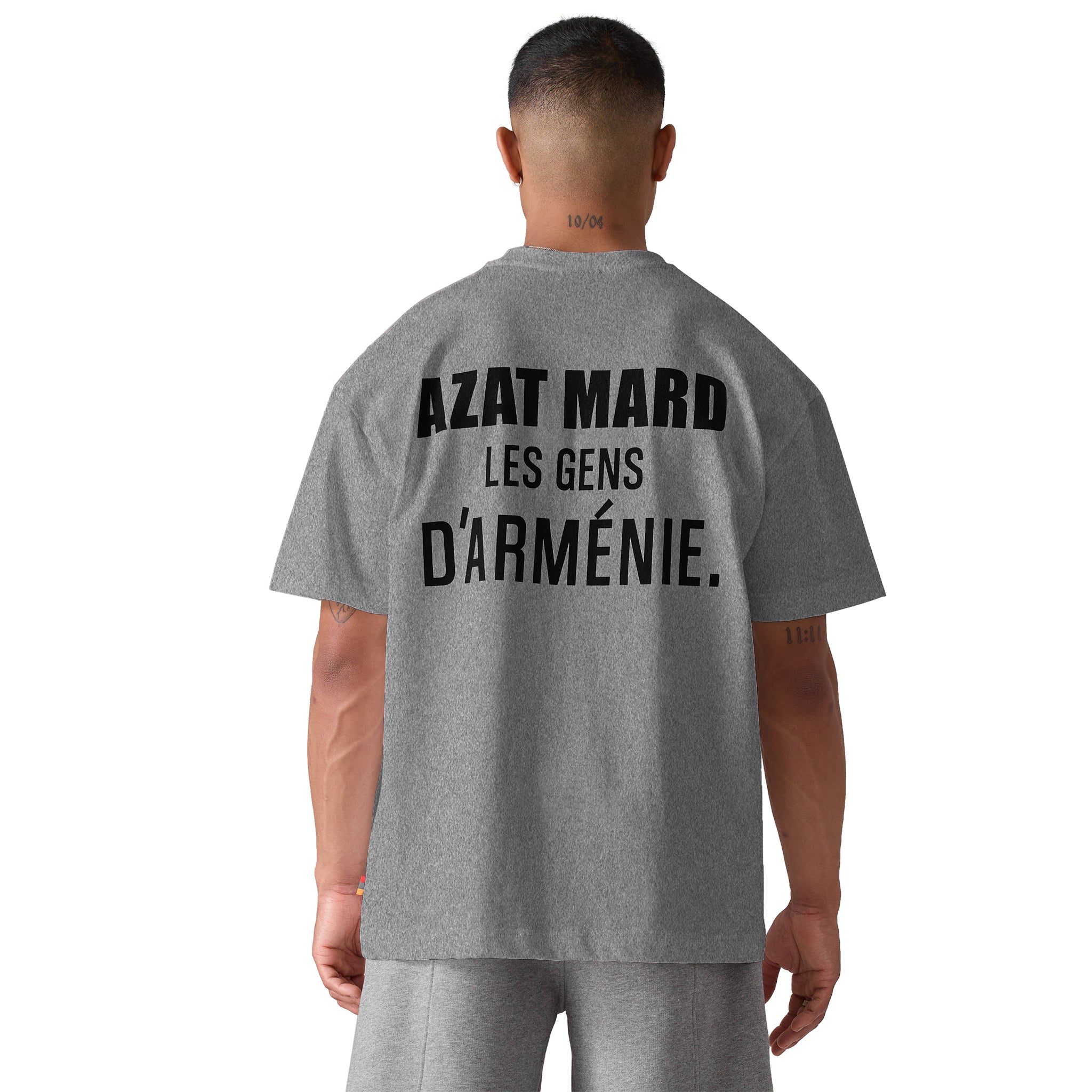 Azat Mard Les Gens T Shirt Grey SS23106