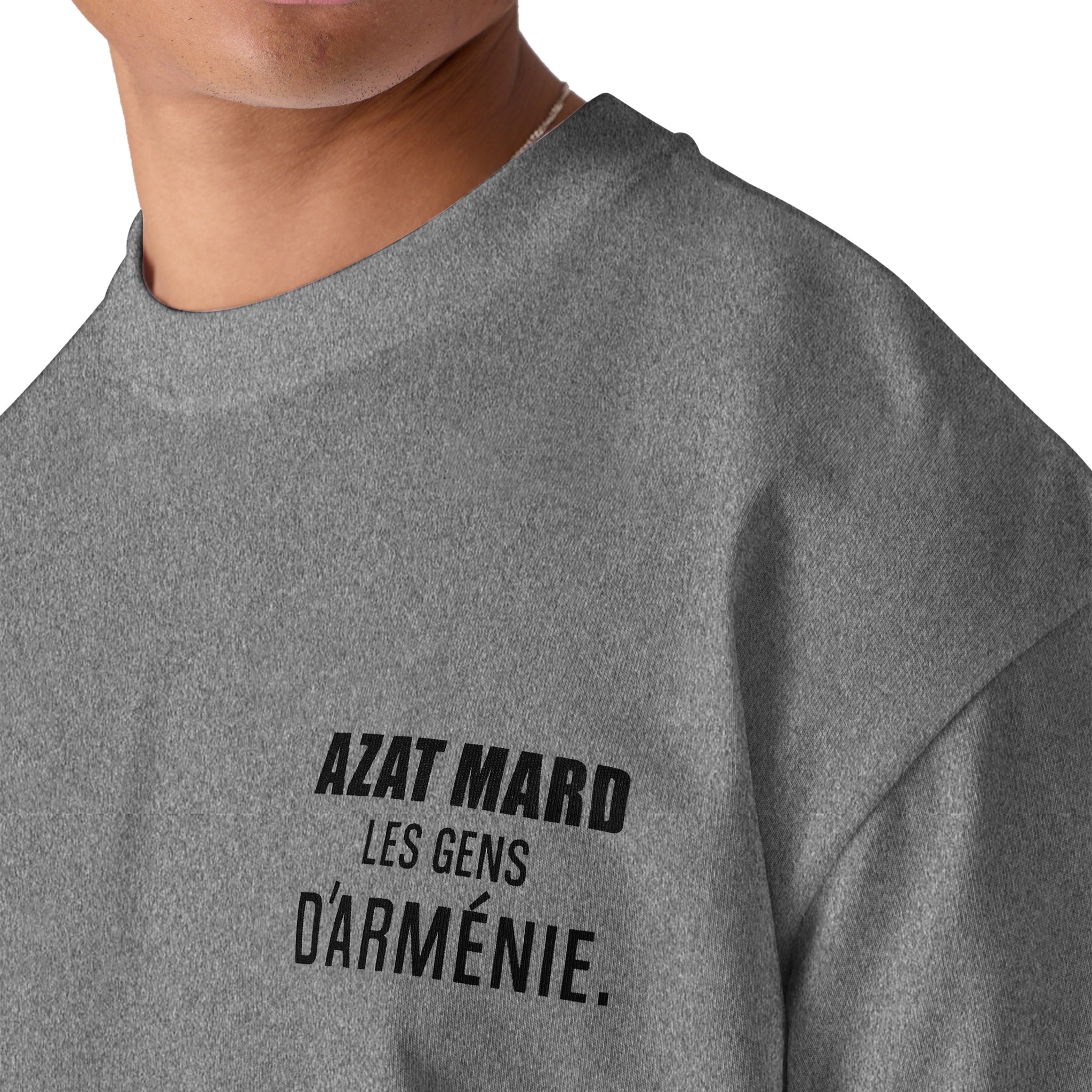 Azat Mard Les Gens T Shirt Grey SS23106