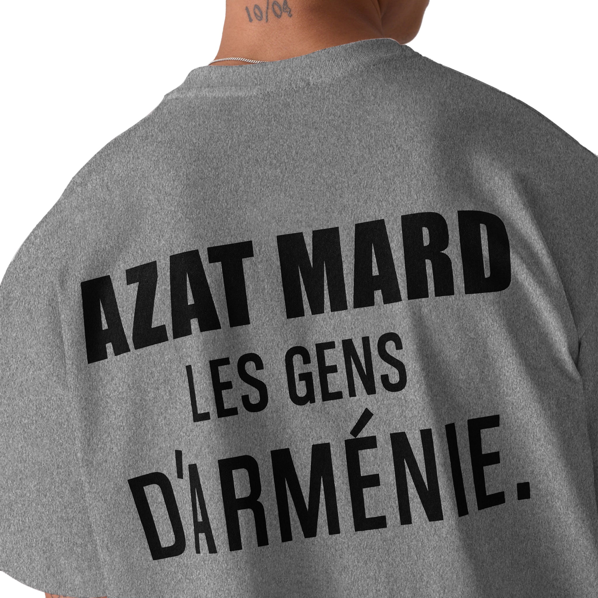 Azat Mard Les Gens T Shirt Grey SS23106