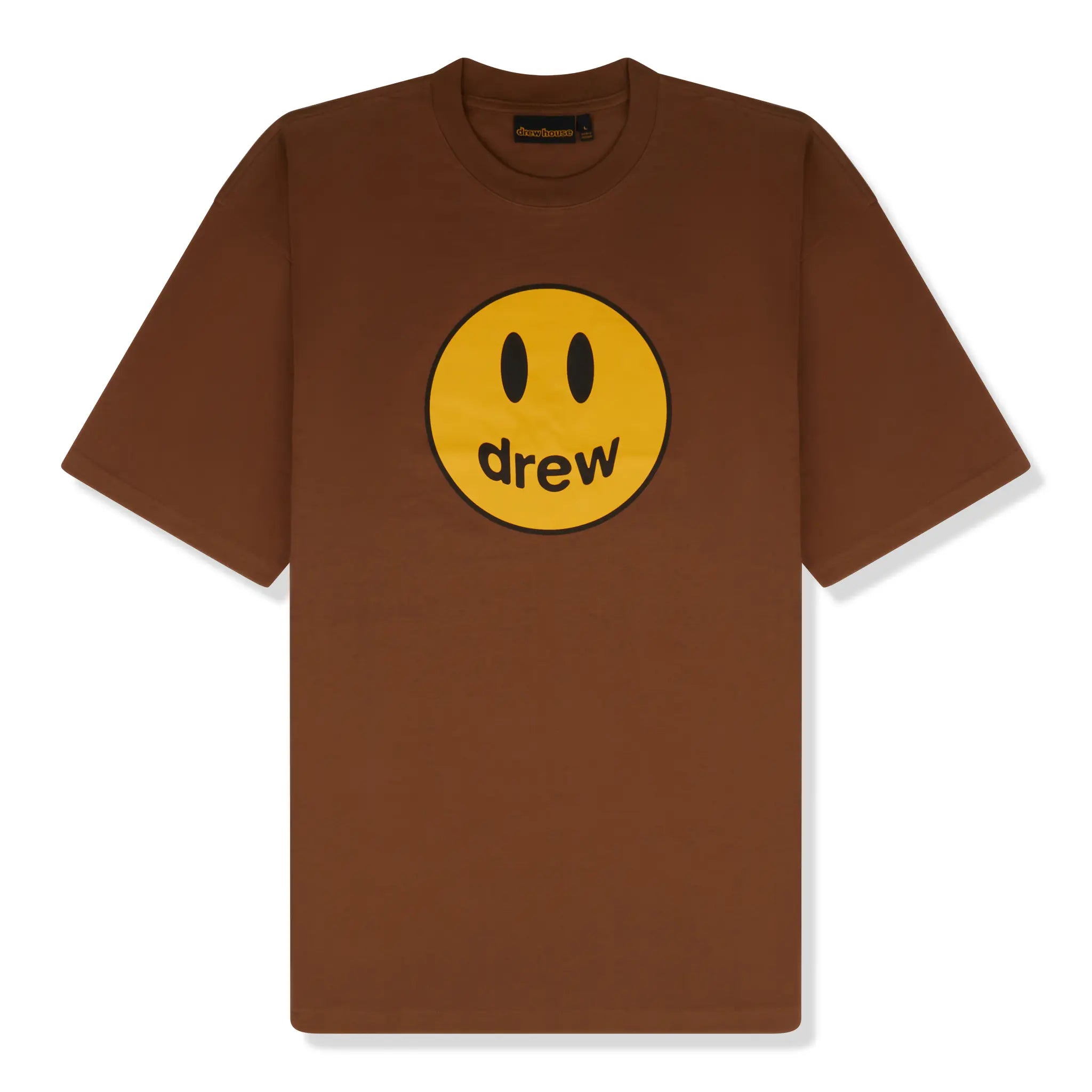 Front view of Preloved - Drew House Mascot T Shirt Brown
