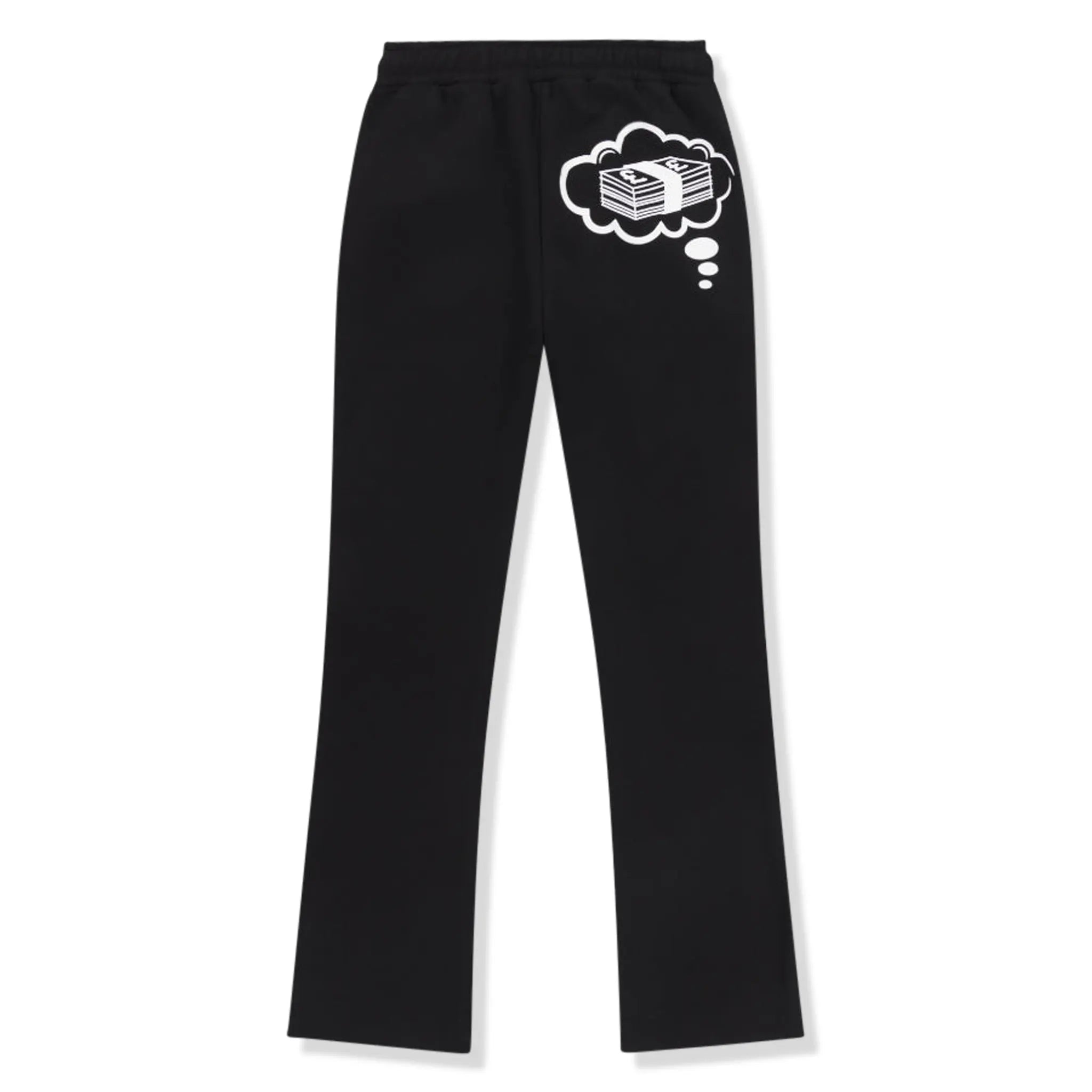 Back view of Fully Paid Dreams Black White Joggers