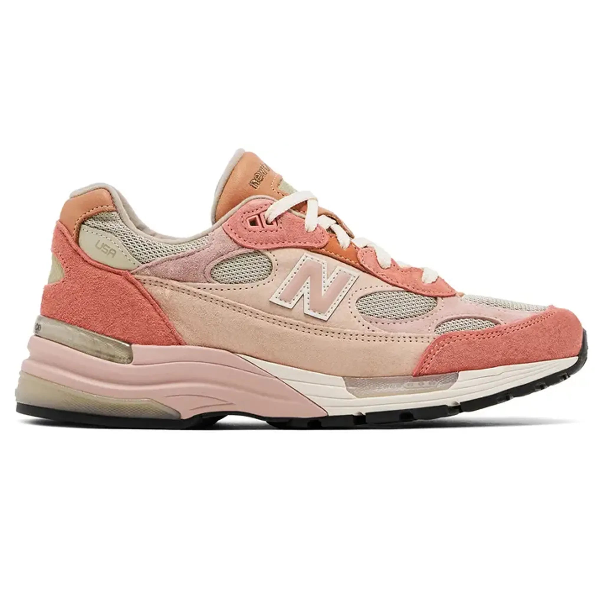 Side view of Joe Freshgoods x New Balance 992 MiUSA Aged Well