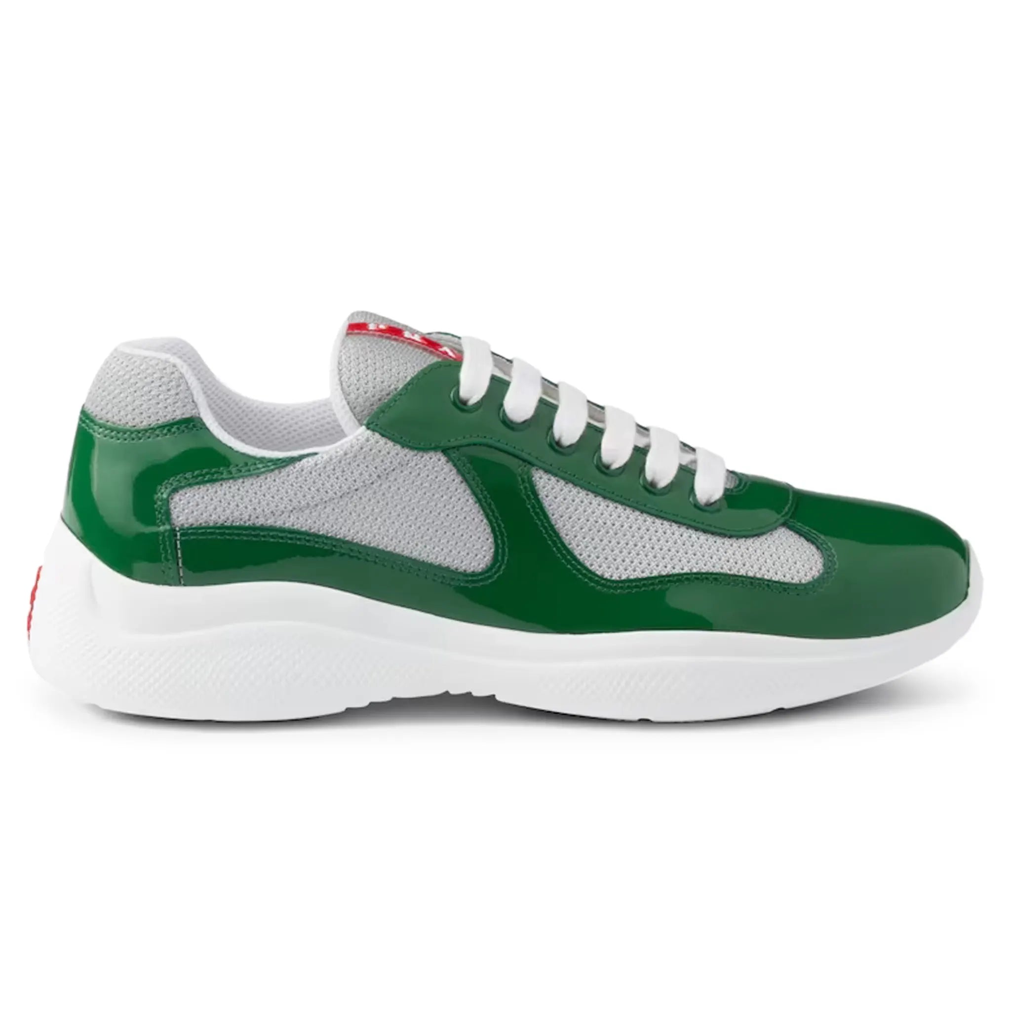 Prada Americas Cup Green Silver Sneaker
