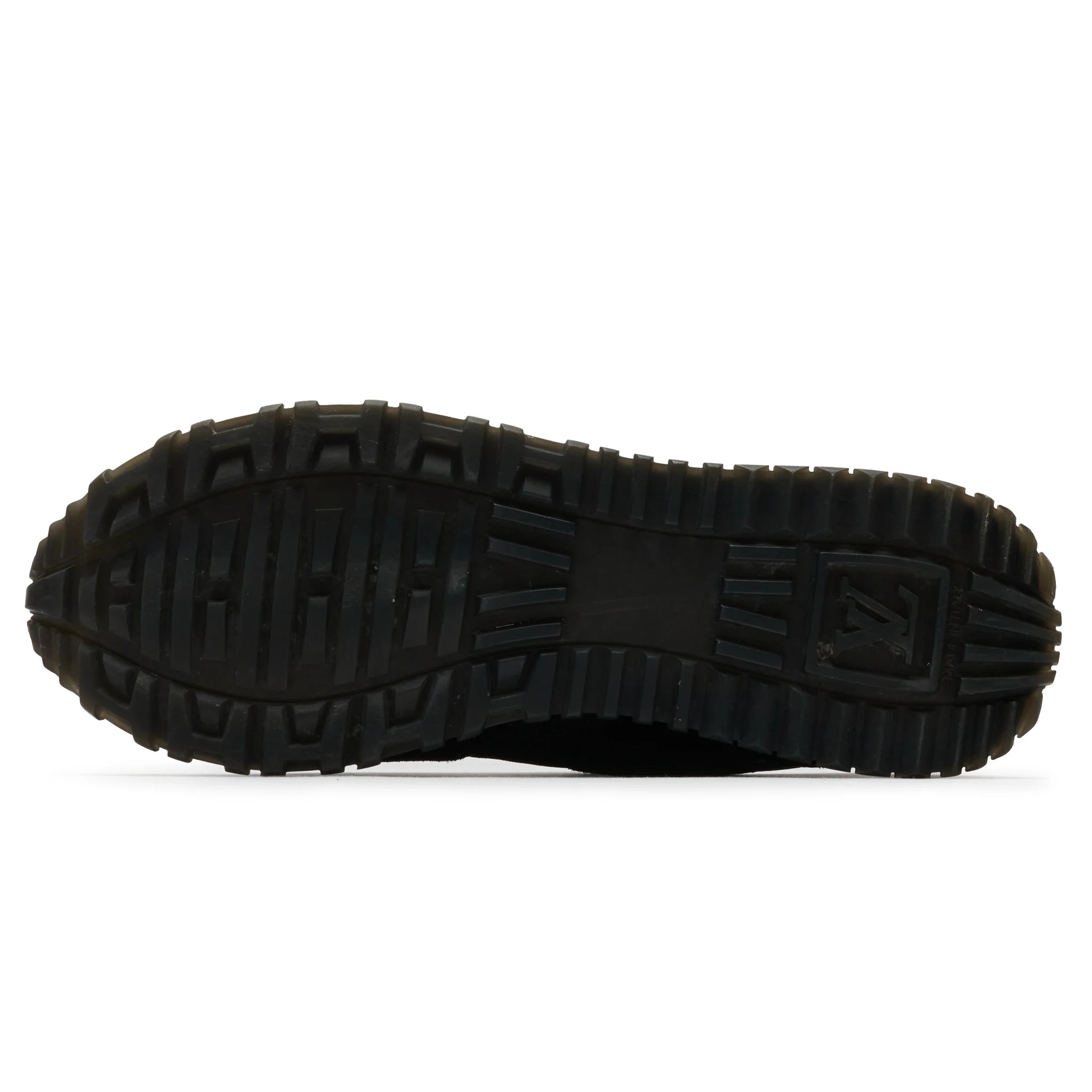 Sole view of Preloved - Louis Vuitton LV Run Away Black Trainer
