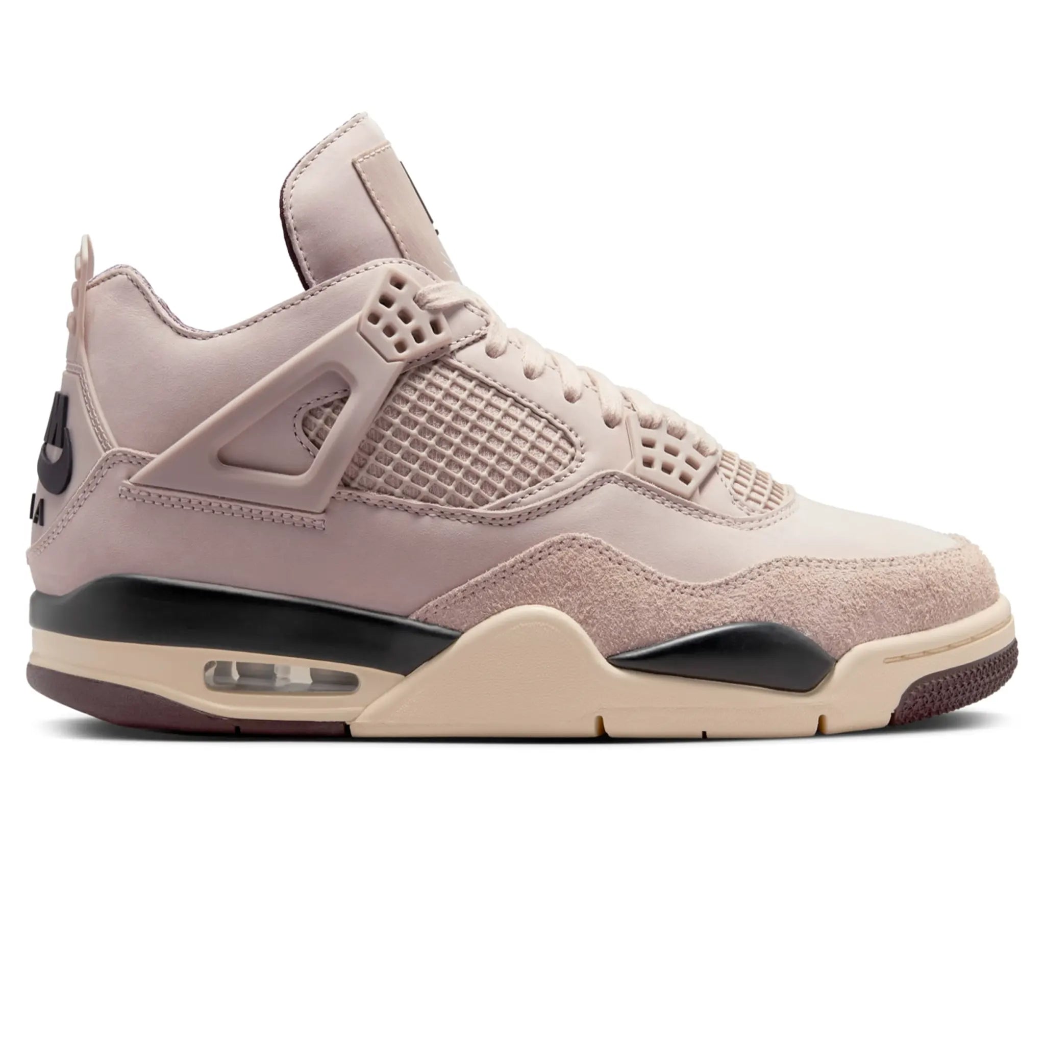 Side view of A Ma Maniére x Air Jordan 4 Retro Phantom (W) FZ4810-001