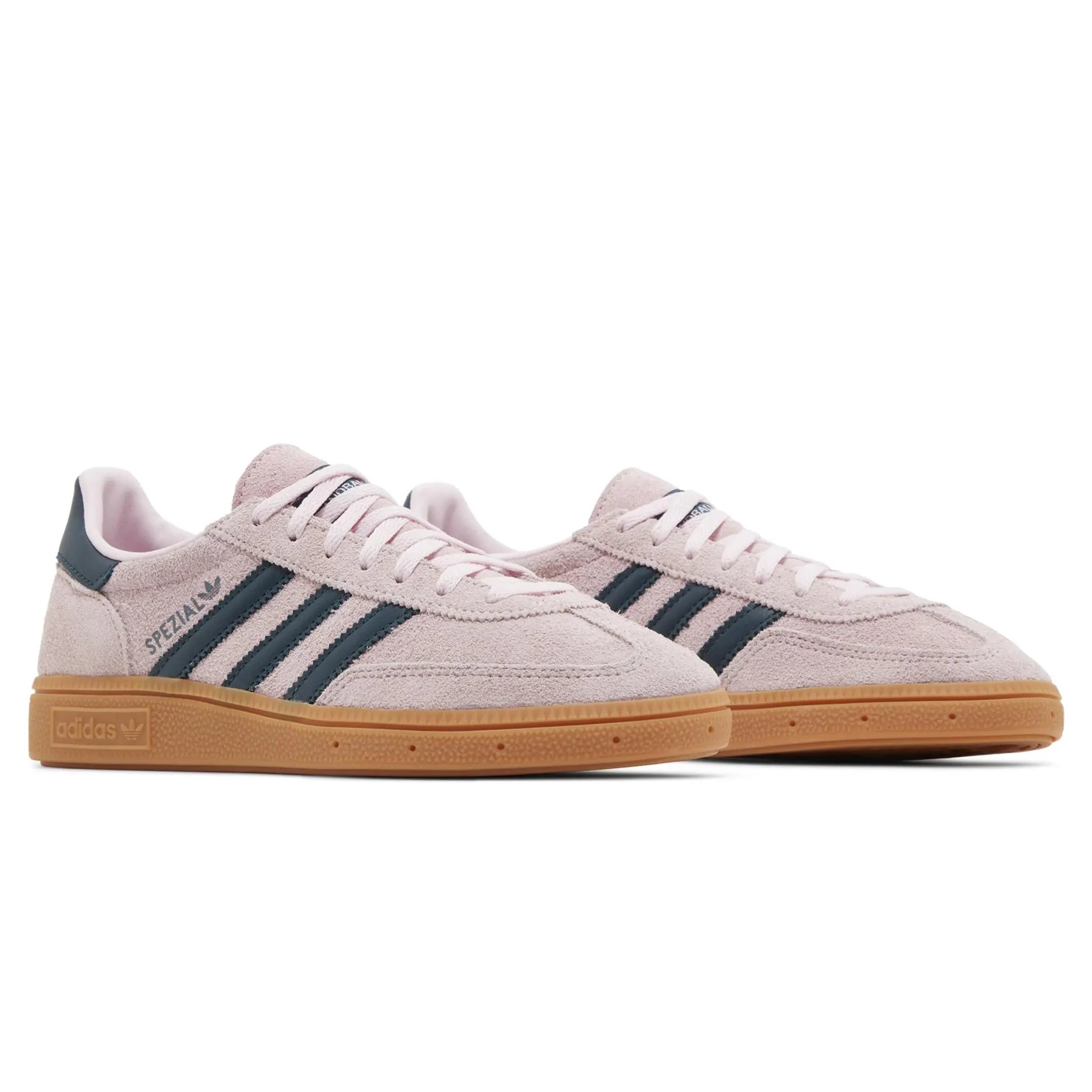 Front side view of Adidas Handball Spezial Clear Pink Arctic Night (W) IF6561