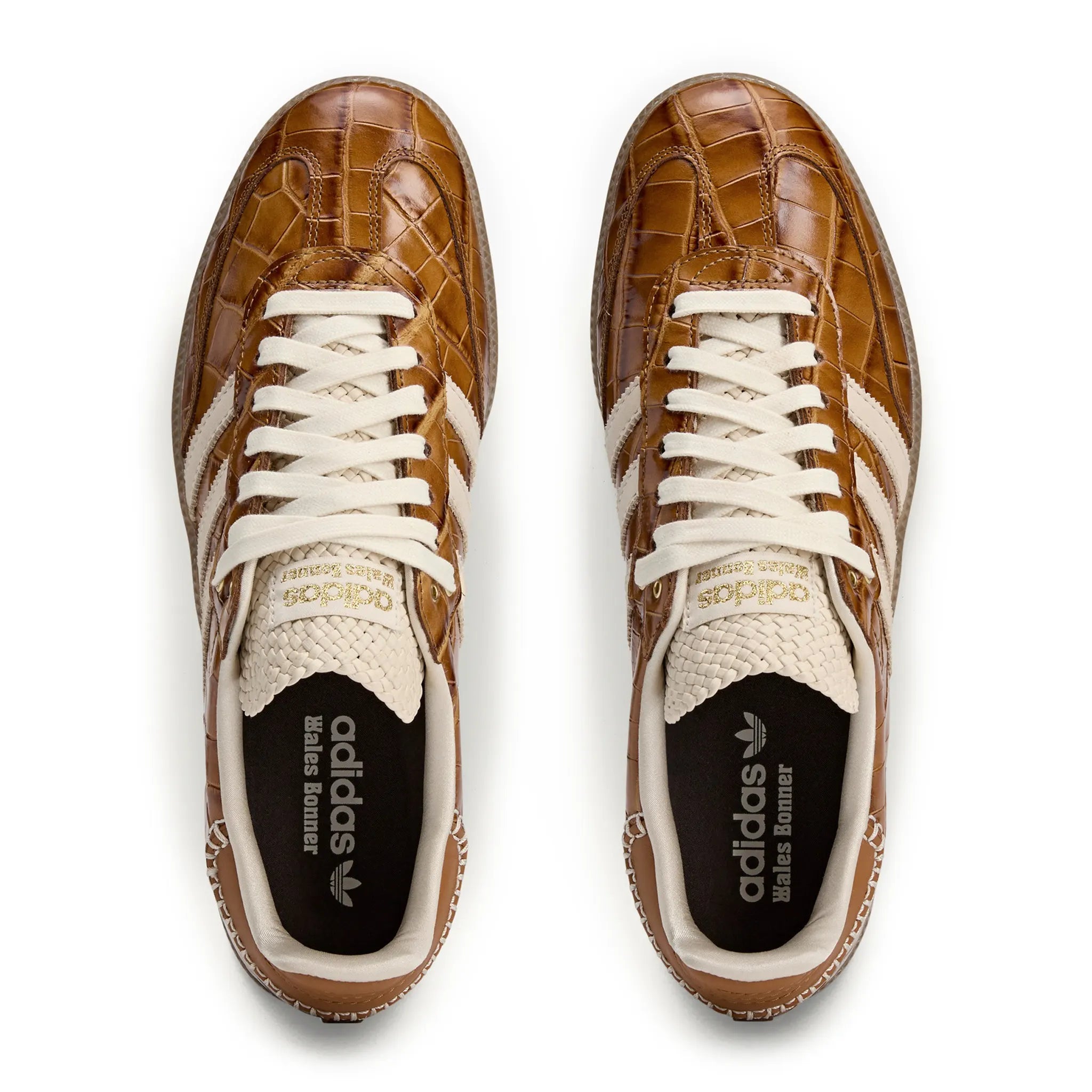 Top view of Adidas Samba Wales Bonner Brown Croc JH9826