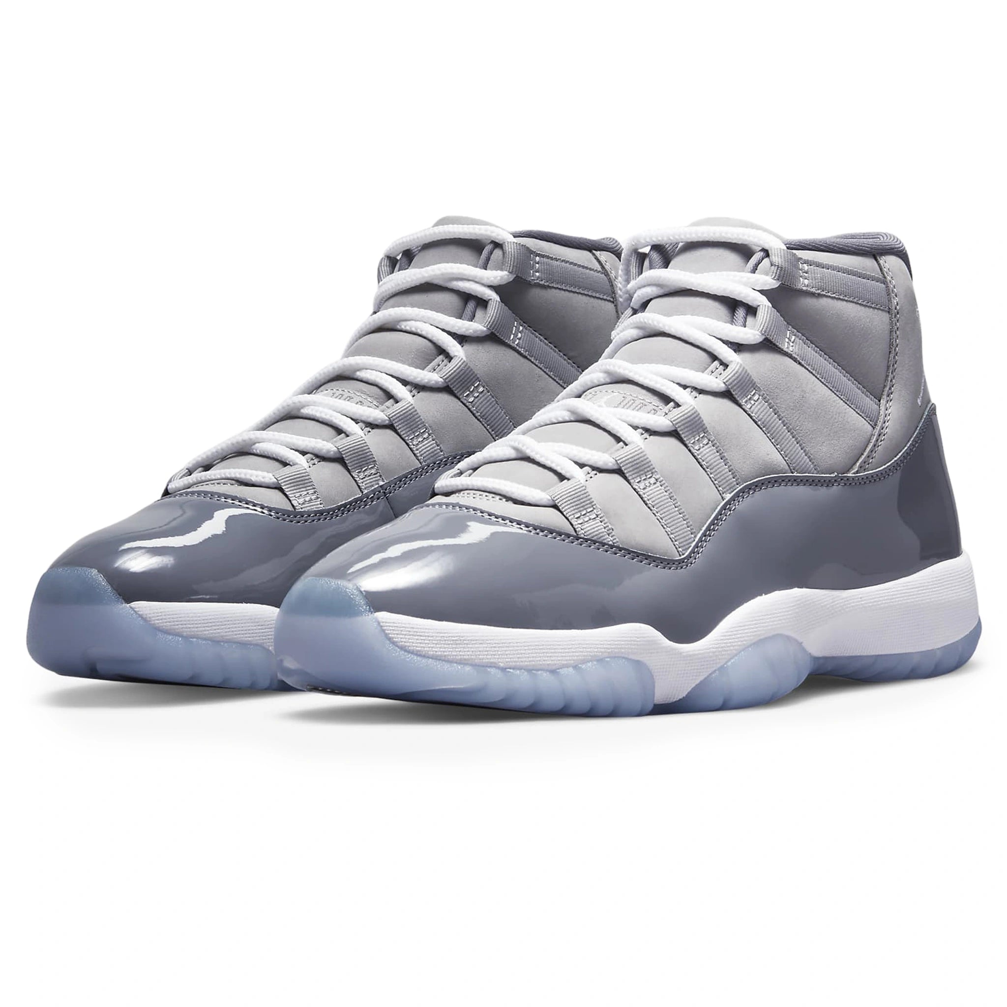 Front side view of Air Jordan 11 Retro Cool Grey (2021) CT8012-005