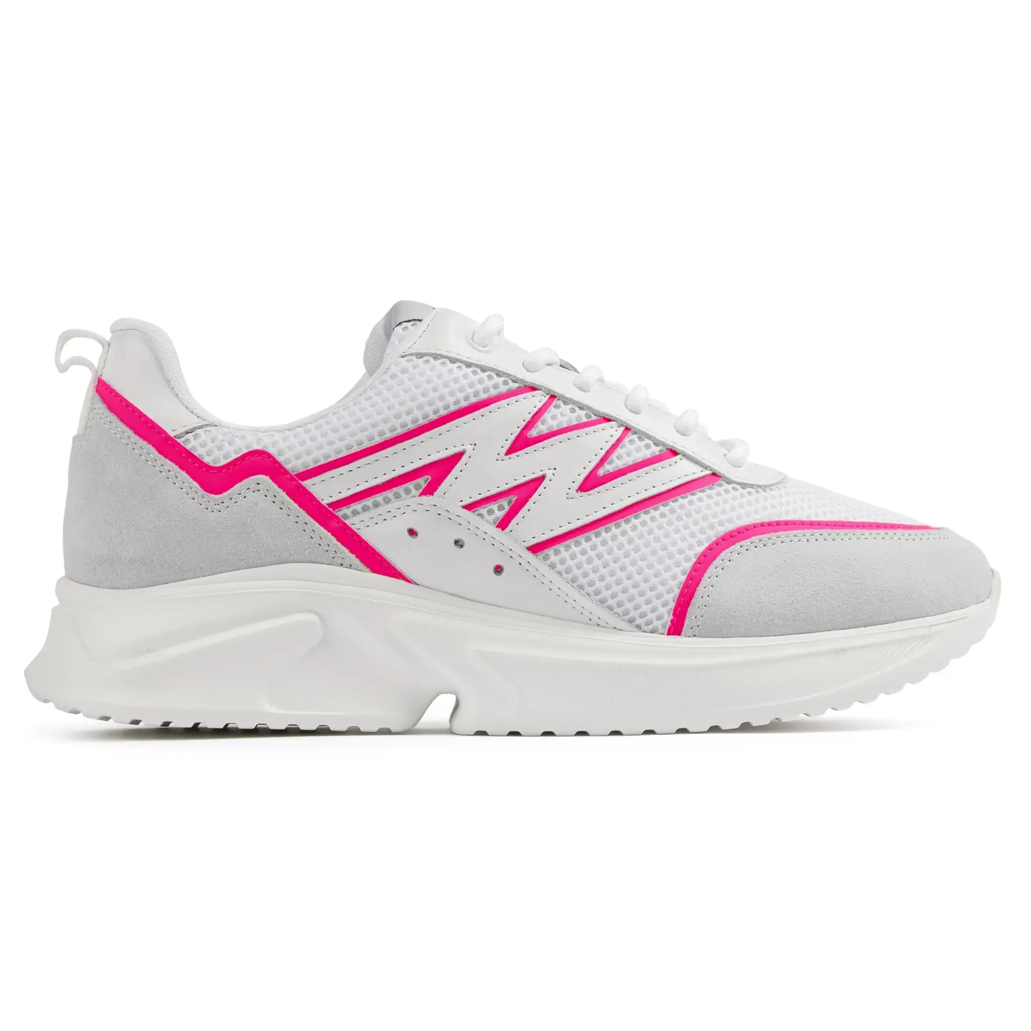 Side view of Aise Neon Pink Aero Track V2 