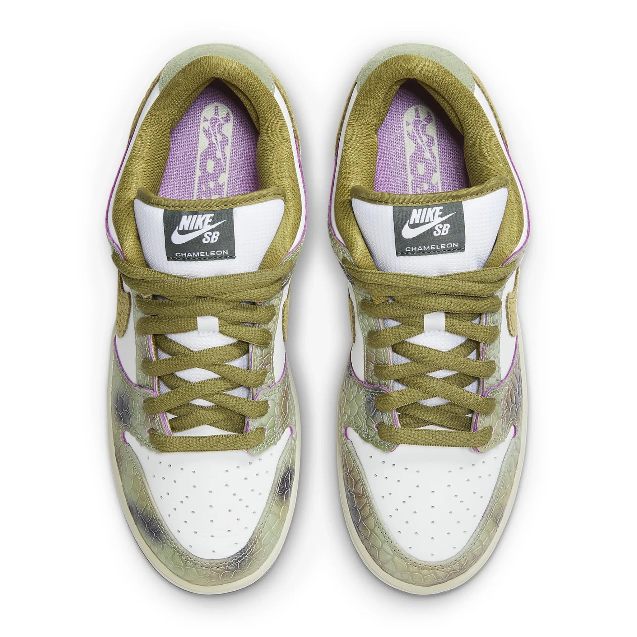 Top view of Alexis Sablone x Nike SB Dunk Low Chameleon HJ3386-300