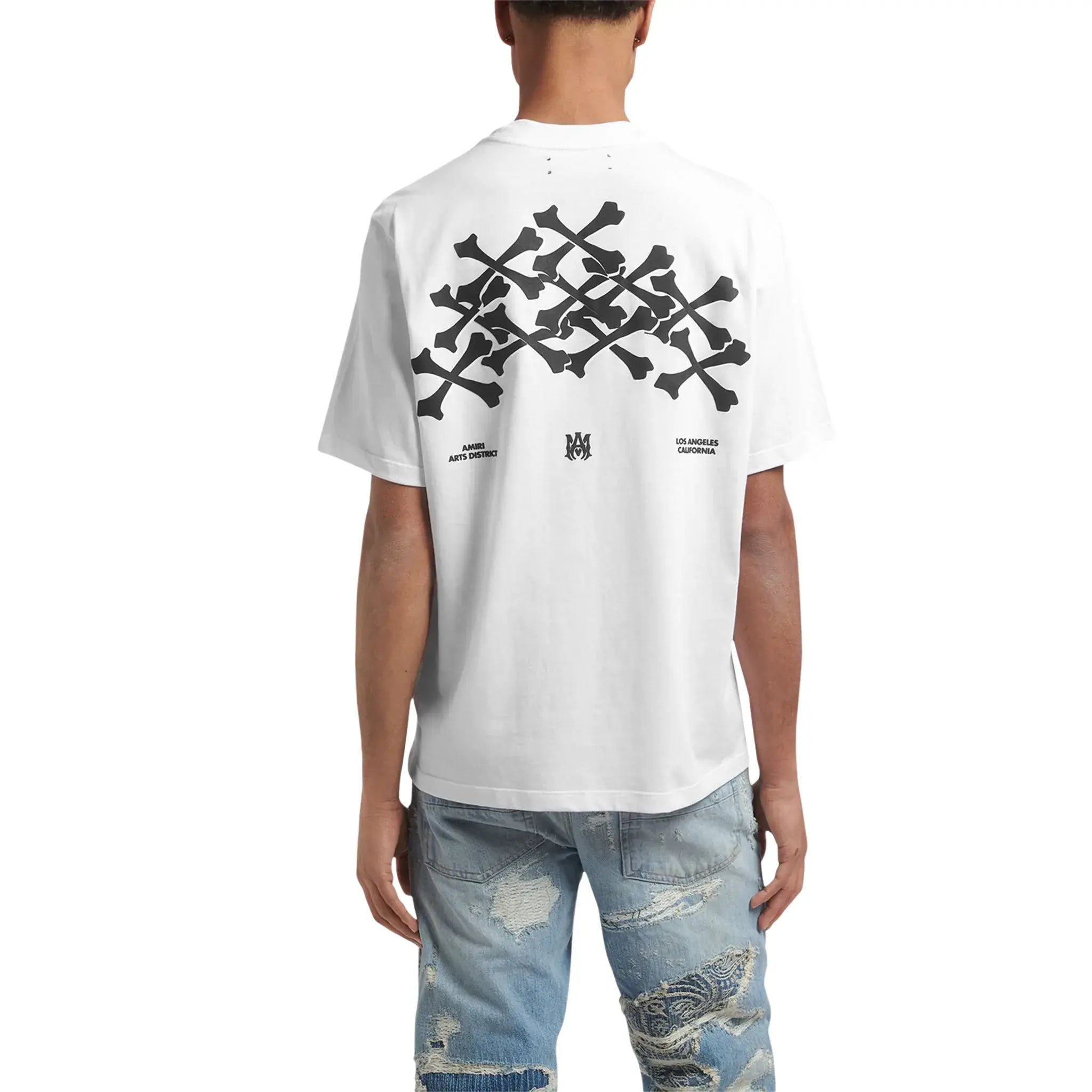 Amiri Bone Stack White T Shirt