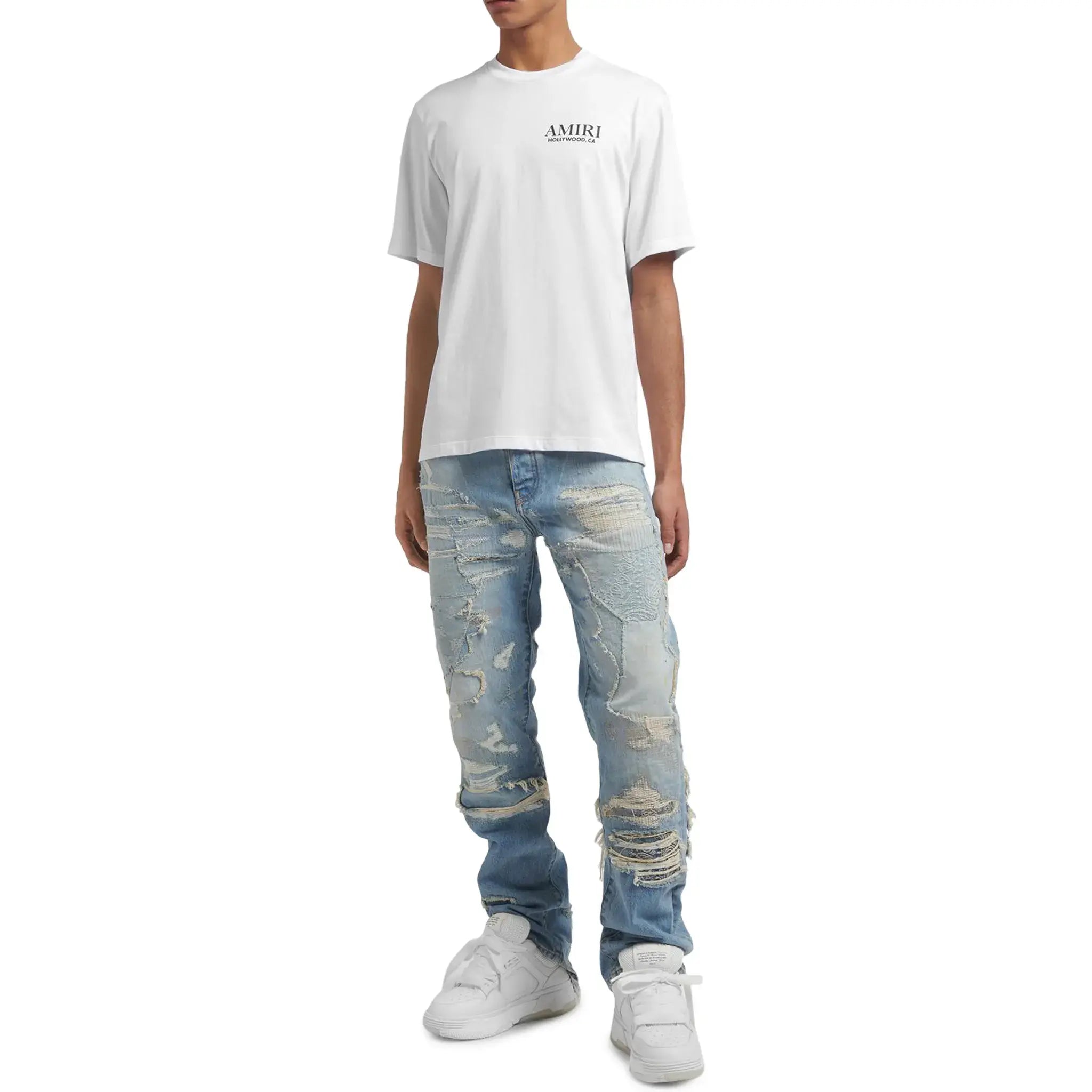 Amiri Bone Stack White T Shirt