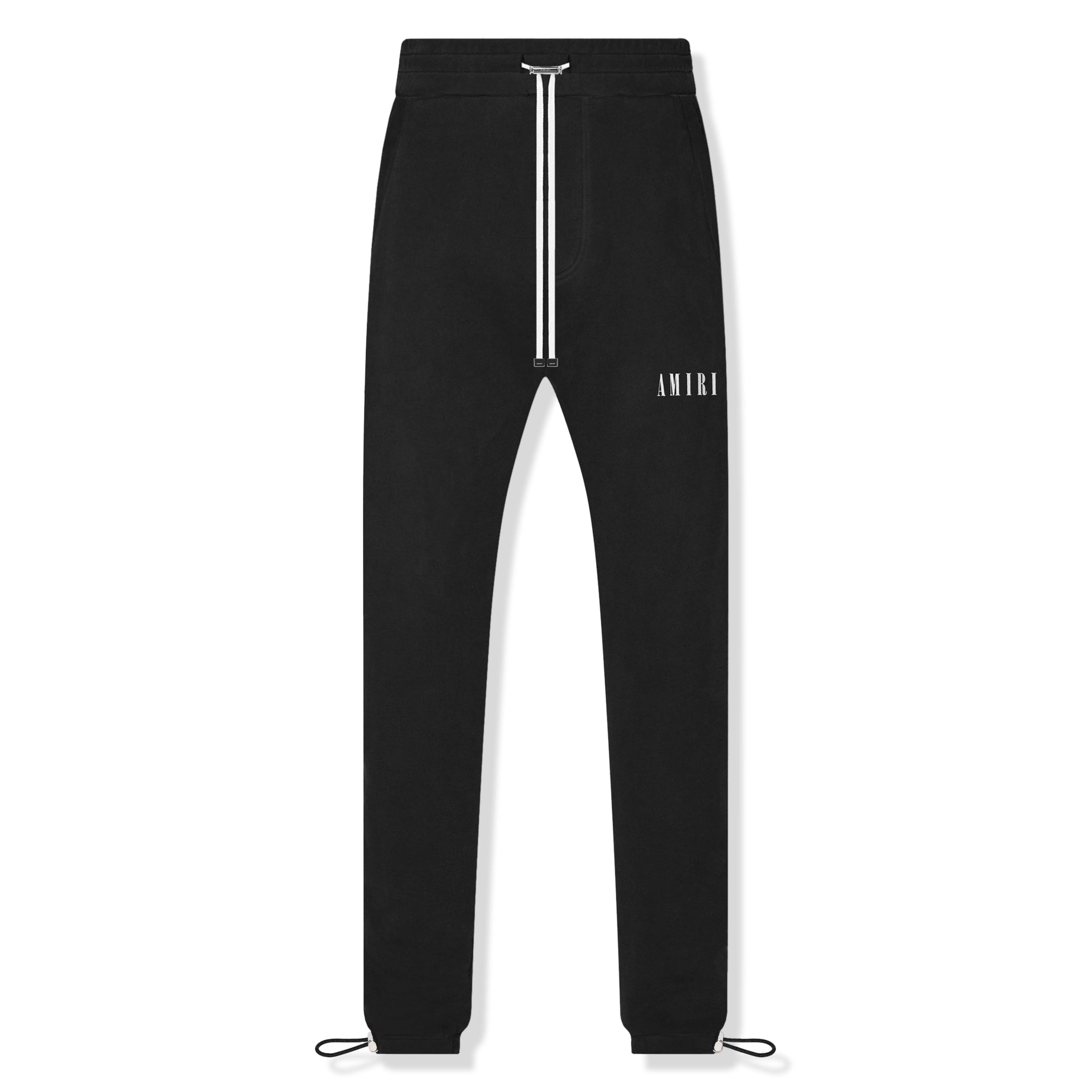 Front view of Amiri Core Logo Sweatpants Black AW22MJL020-001