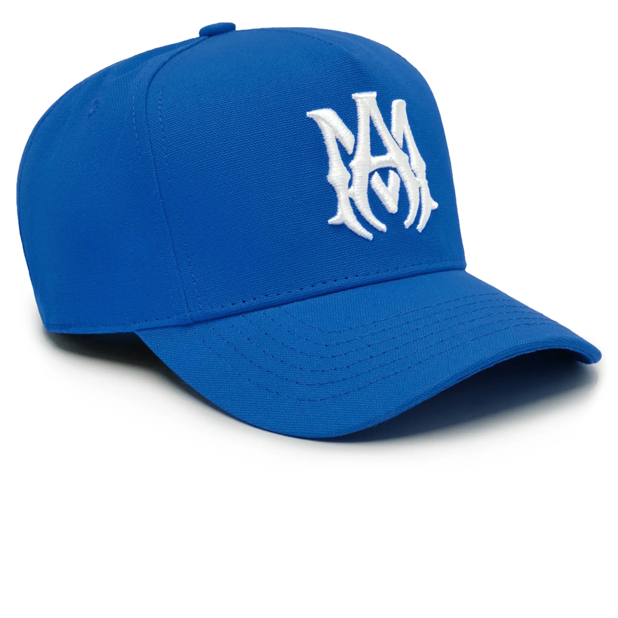 Front side view of Amiri Full Canvas MA Blue Cap AMHACP1016-420
