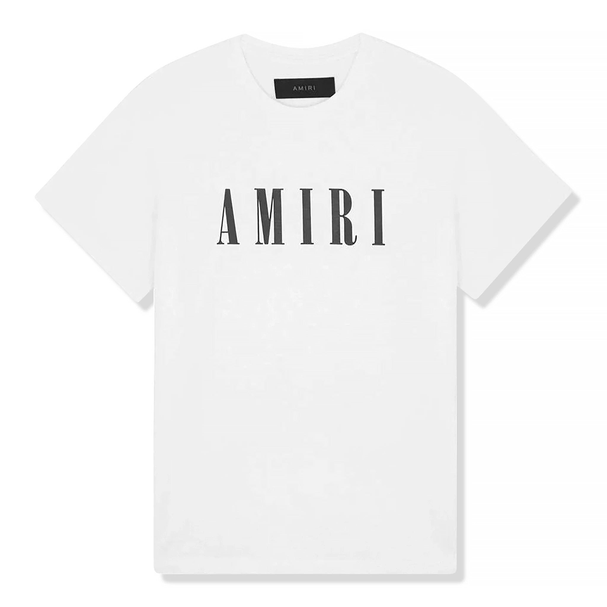 Front view of Amiri Kids 'Amiri' White T Shirt PF22KJL013-100