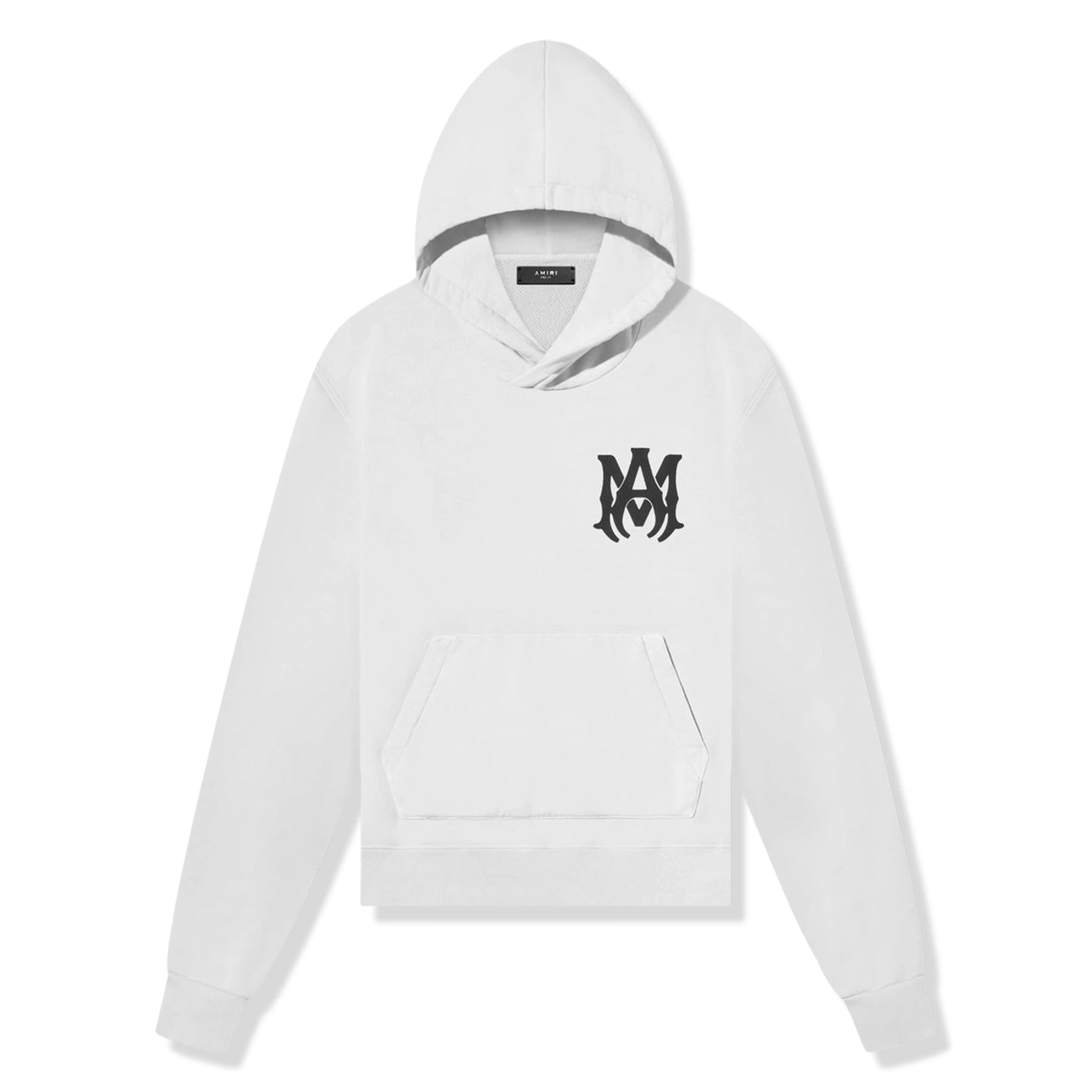 Front view of Amiri Kids MA White Hoodie PF22KJL004-100