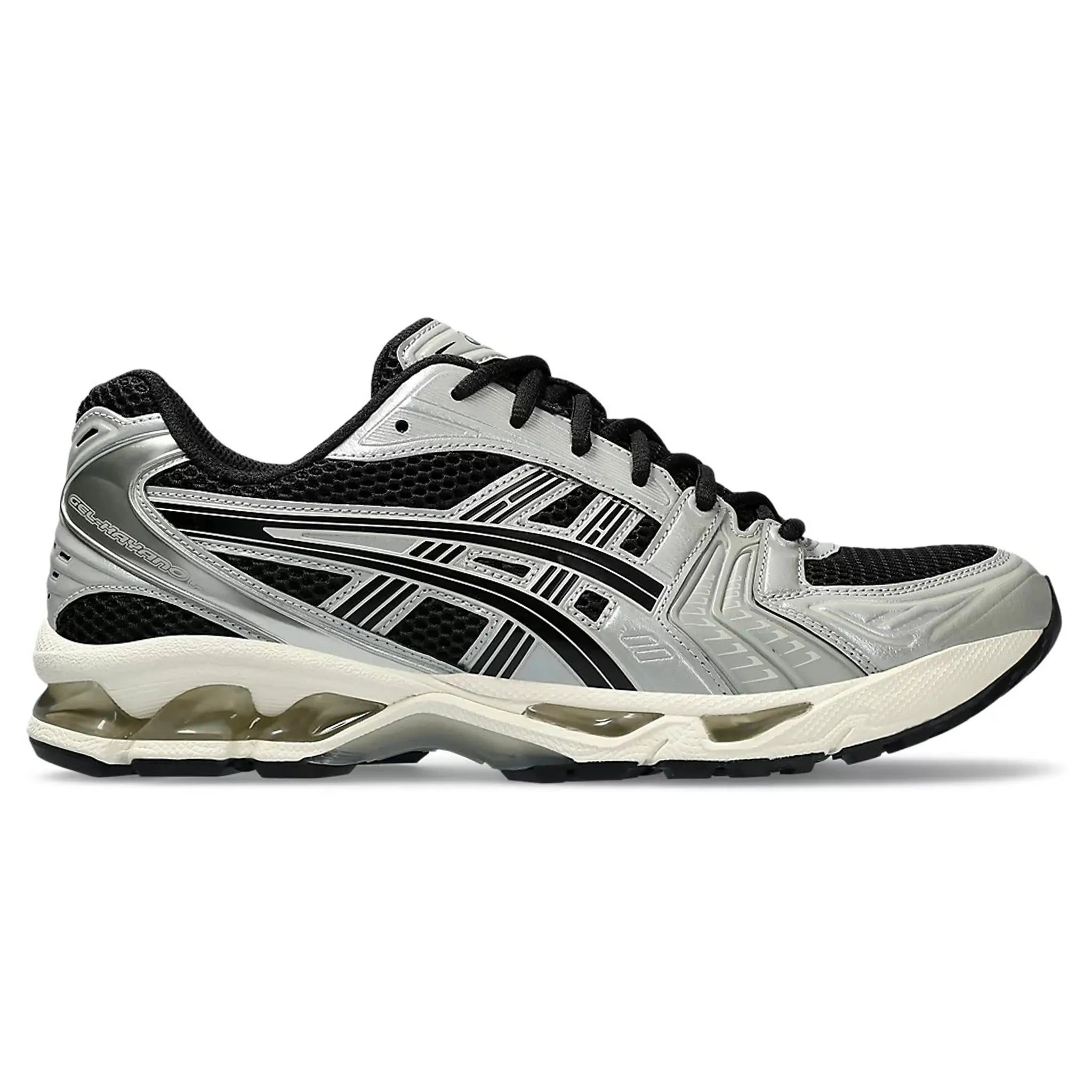 Side view of ASICS Gel-Kayano 14 Black Seal Grey 1201A019-005