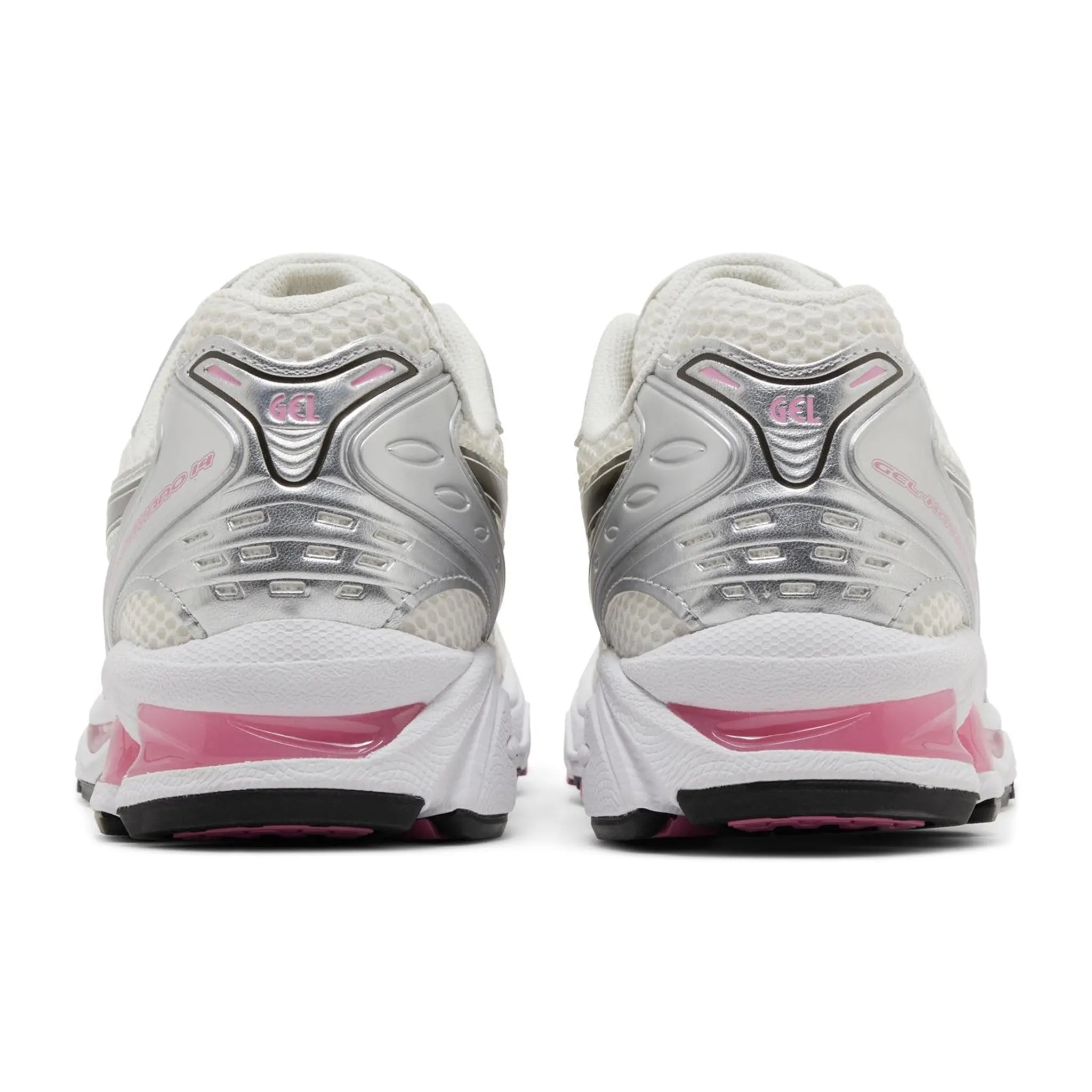 Back view of ASICS Gel-Kayano 14 Cream Sweet Pink 1203A537-103