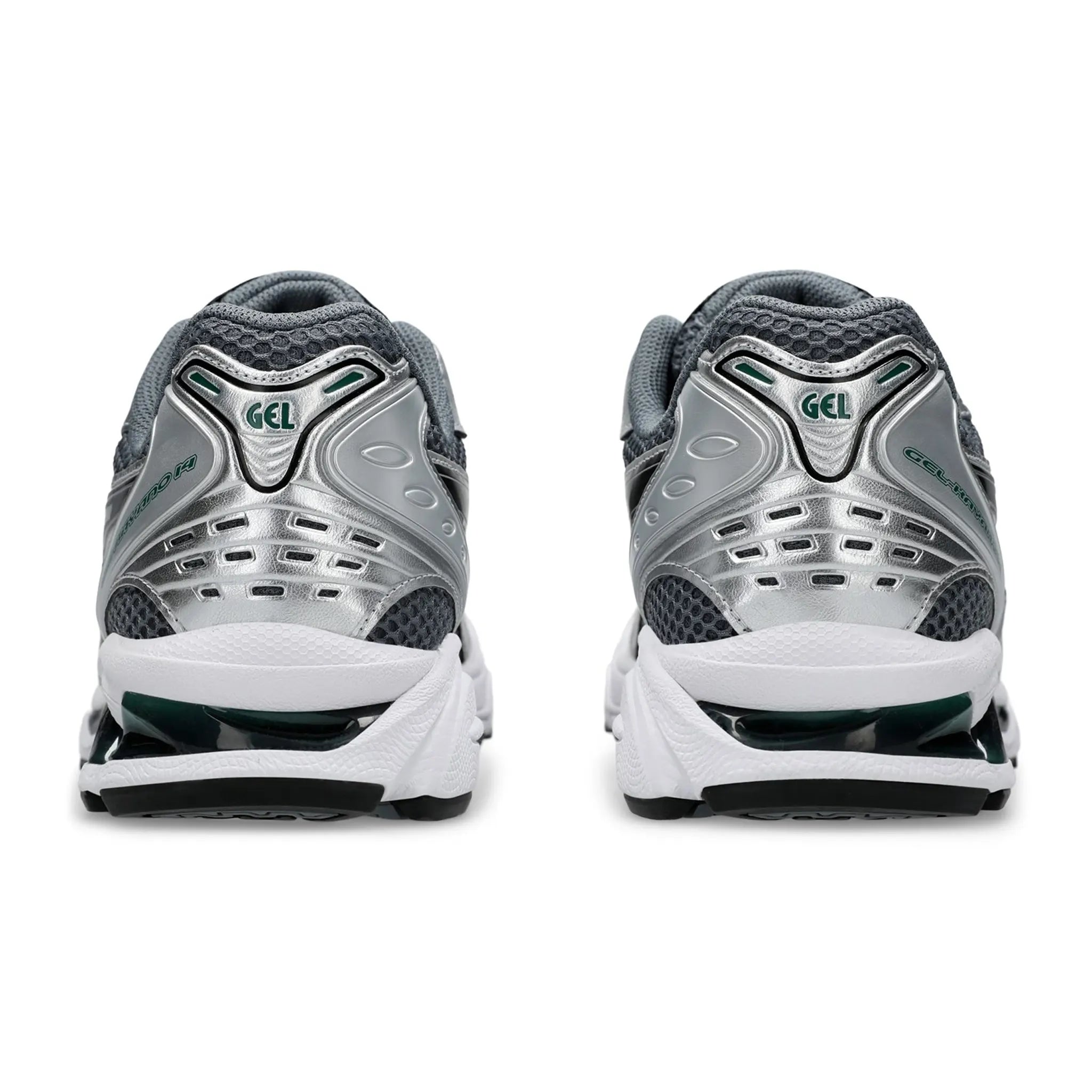 Back view of ASICS Gel-Kayano 14 Metropolis Jasper Green 1203A537-020