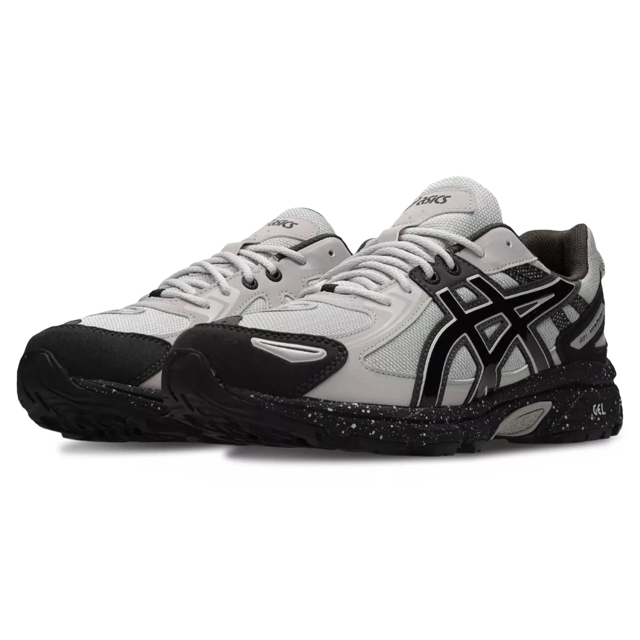 Front side view of ASICS Gel-Venture 6 Glacier Grey Black 1203A690-020