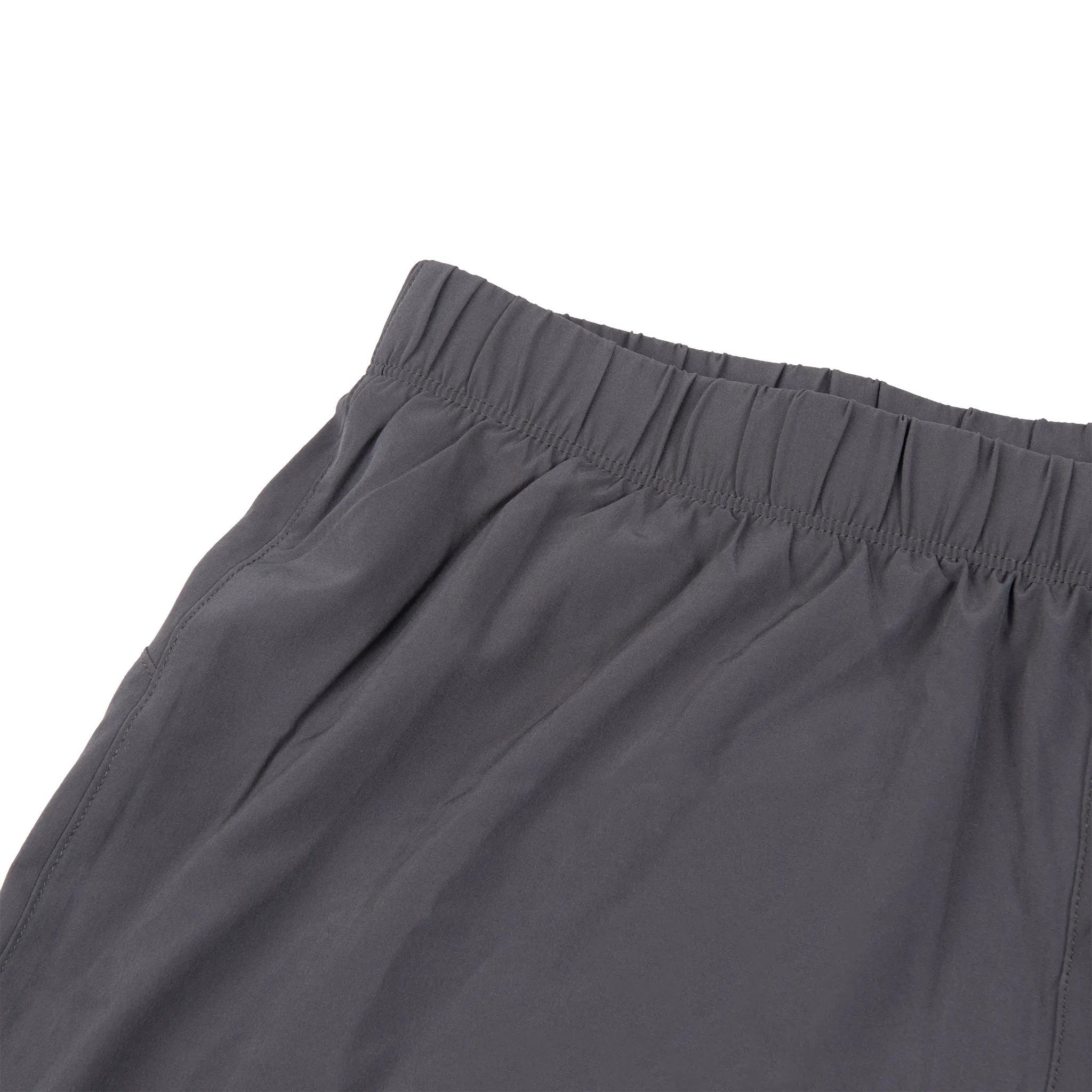 Detail view of Asics Sport Woven 2 in 1 Dark Grey Running Shorts 164907-0779