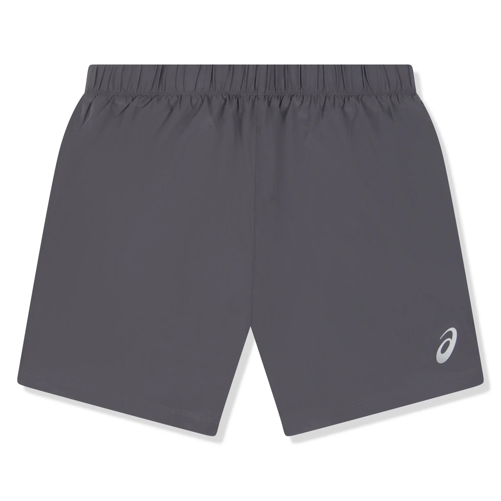 Front view of Asics Sport Woven 2 in 1 Dark Grey Running Shorts 164907-0779