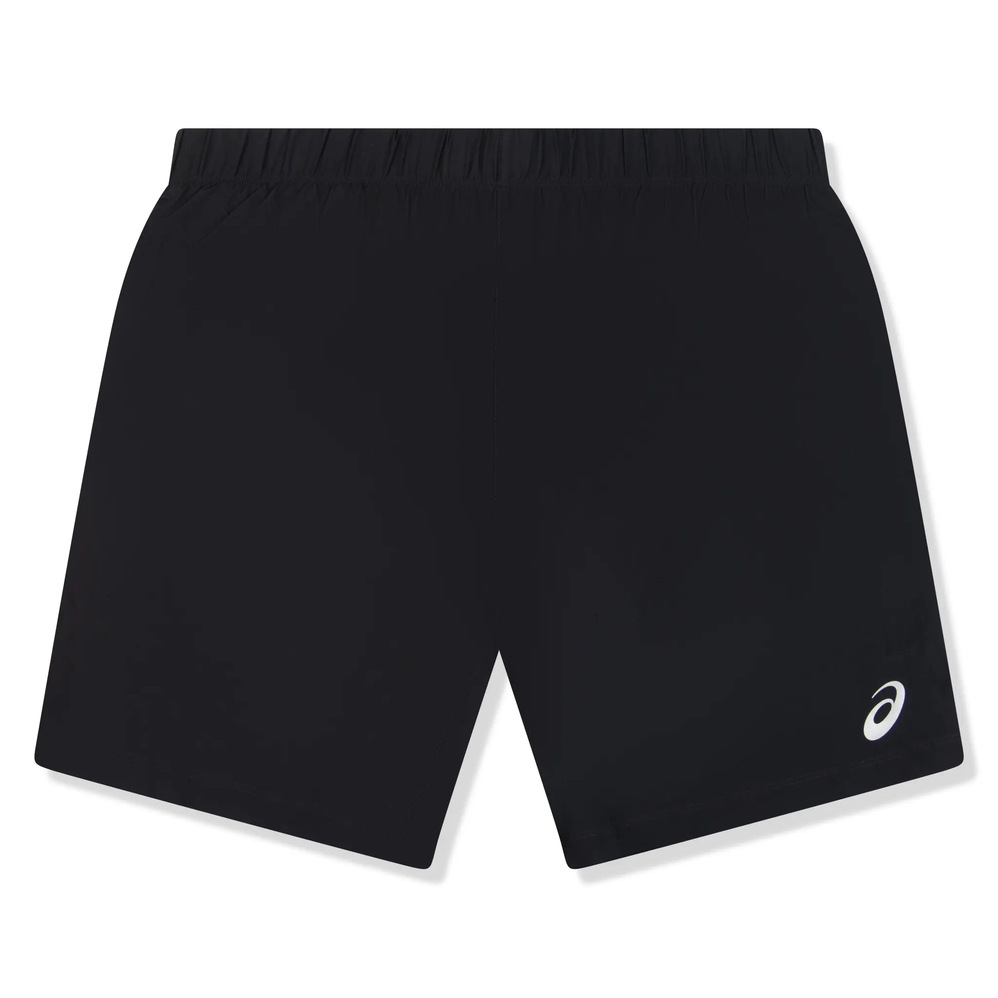 Front view of Asics Sport Woven 2 in 1 Performance Black Running Shorts 164907-0904