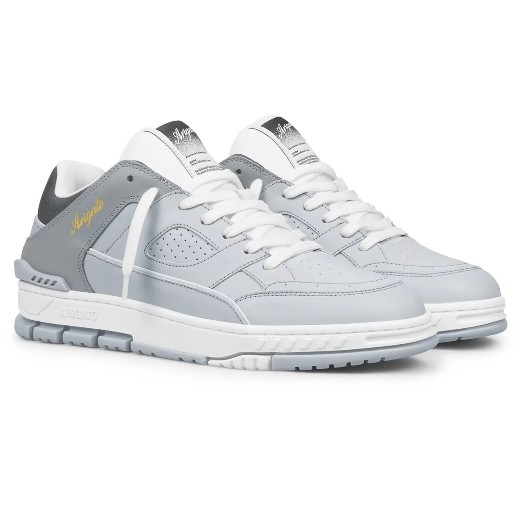 Pair view of Axel Arigato Area Lo Light Grey Sneakers F2362001